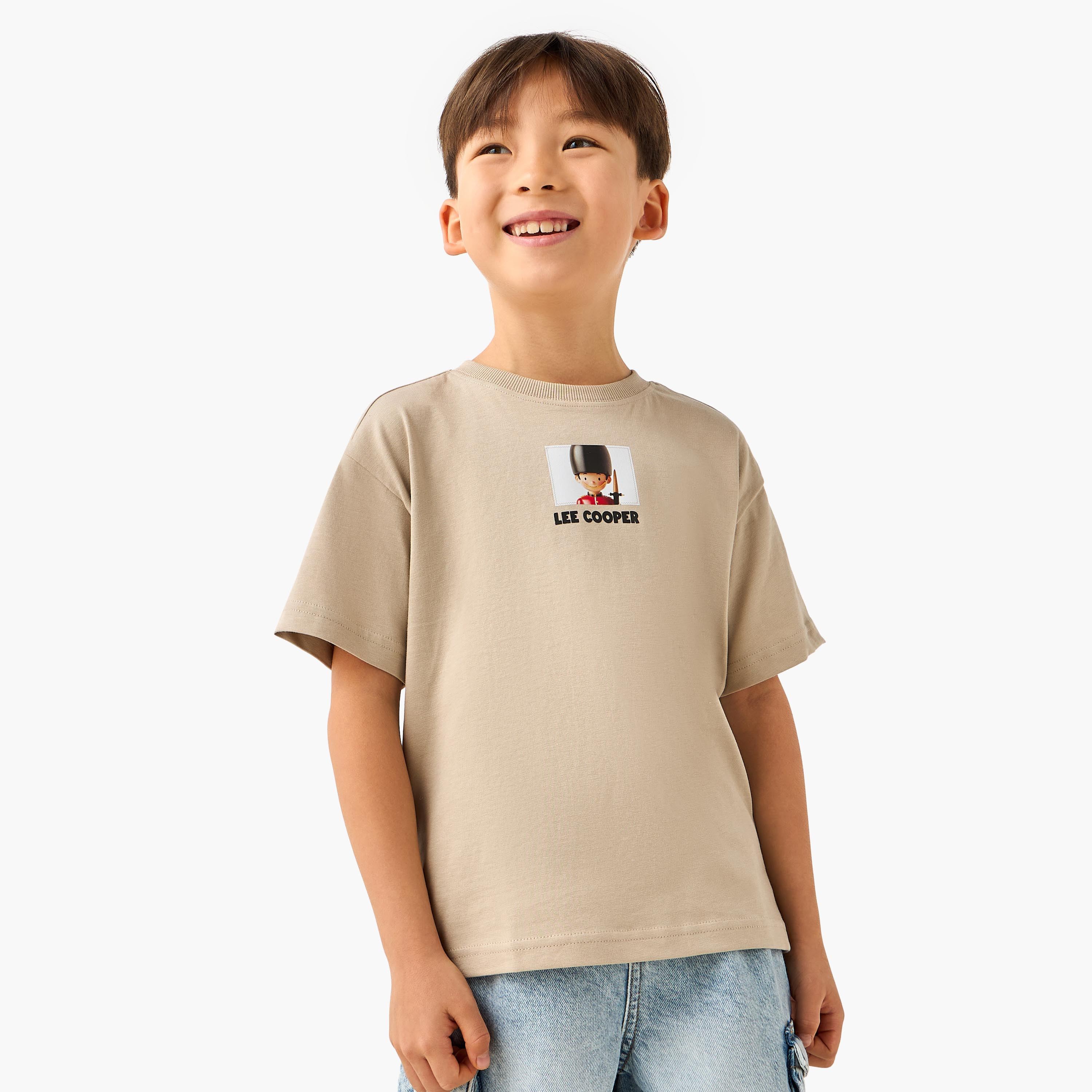 Lee Cooper Crew Neck Short Sleeve T-shirt with Print-boys-clothing-tshirtsandpolos-image-3