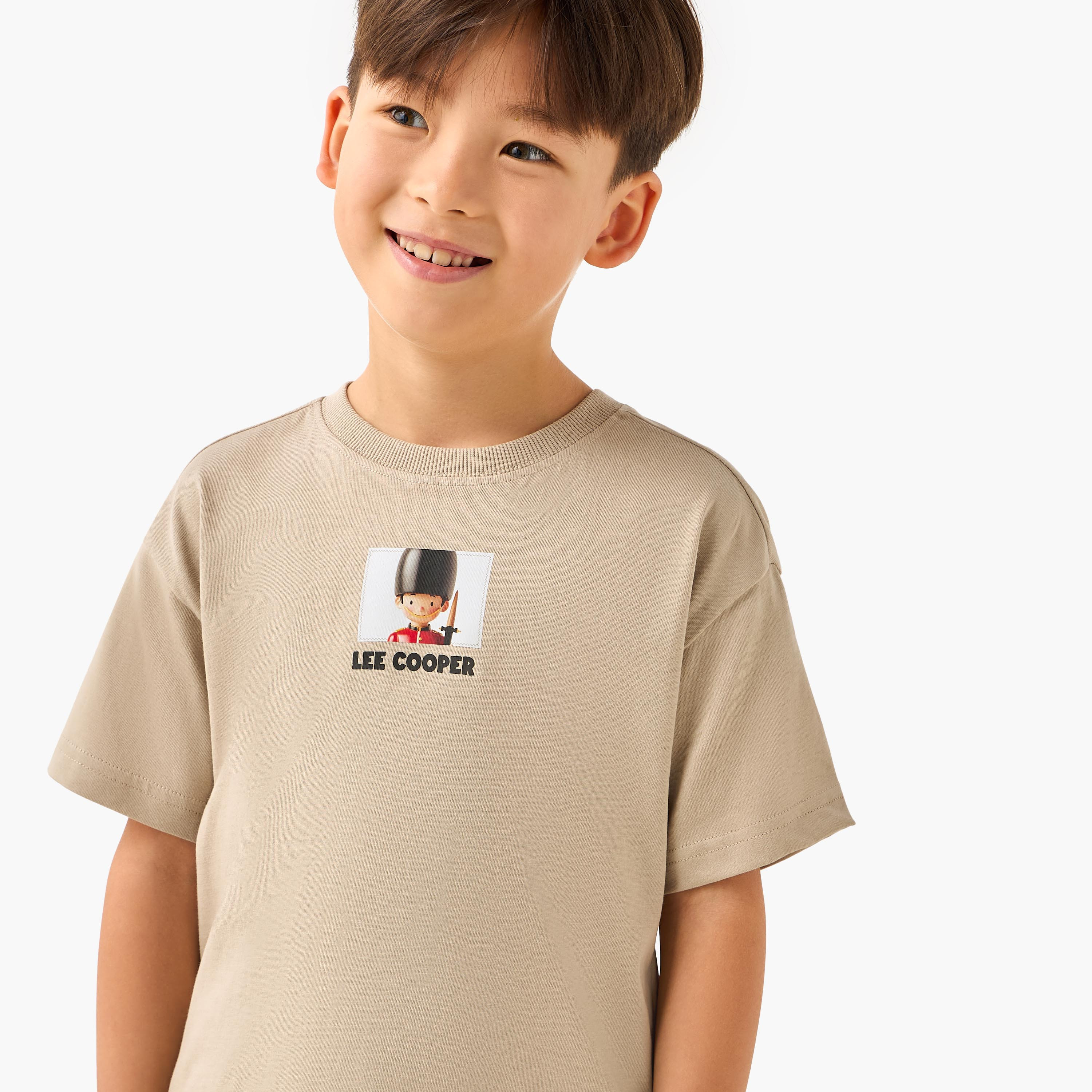 Lee Cooper Crew Neck Short Sleeve T-shirt with Print-boys-clothing-tshirtsandpolos-image-4