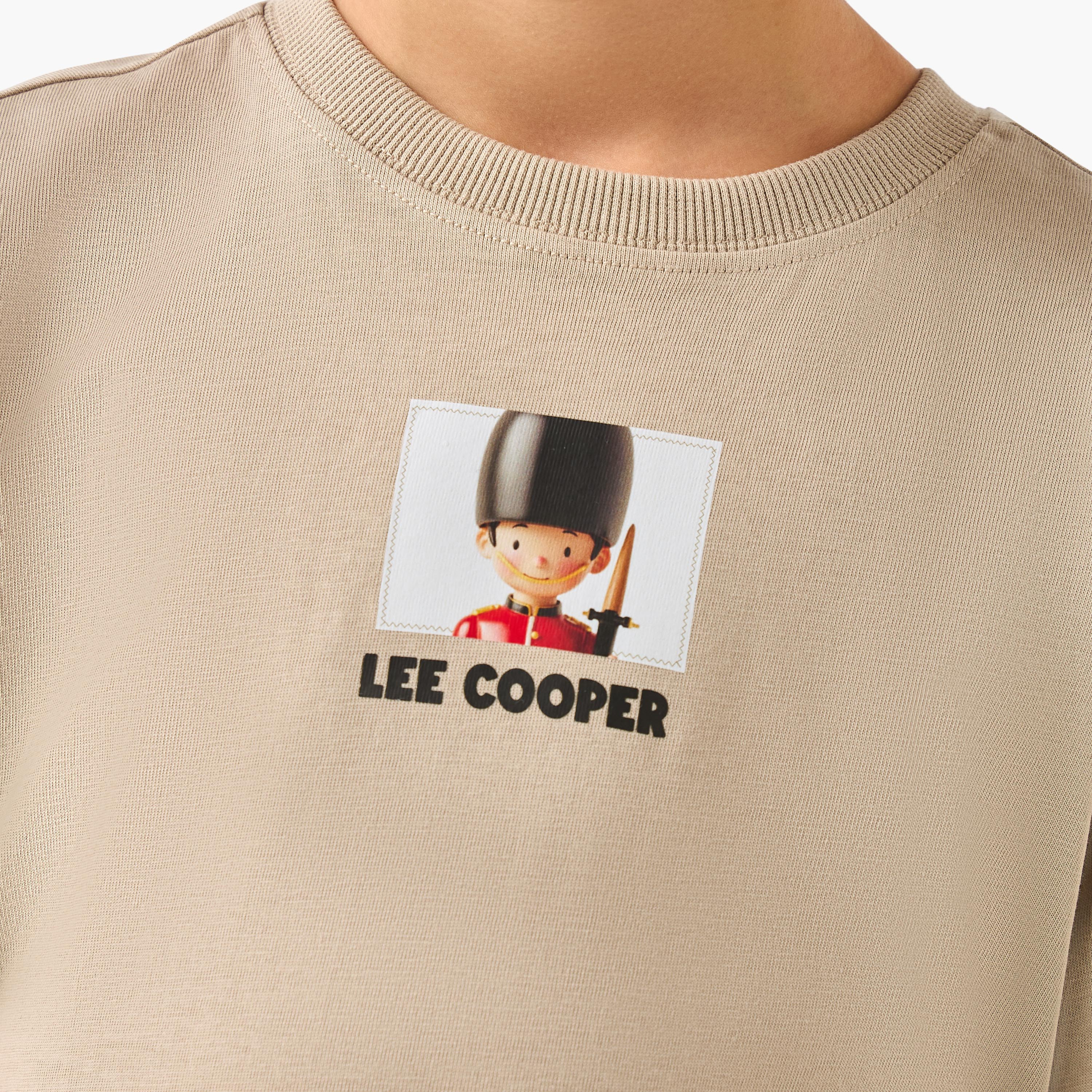 Lee Cooper Crew Neck Short Sleeve T-shirt with Print-boys-clothing-tshirtsandpolos-image-5