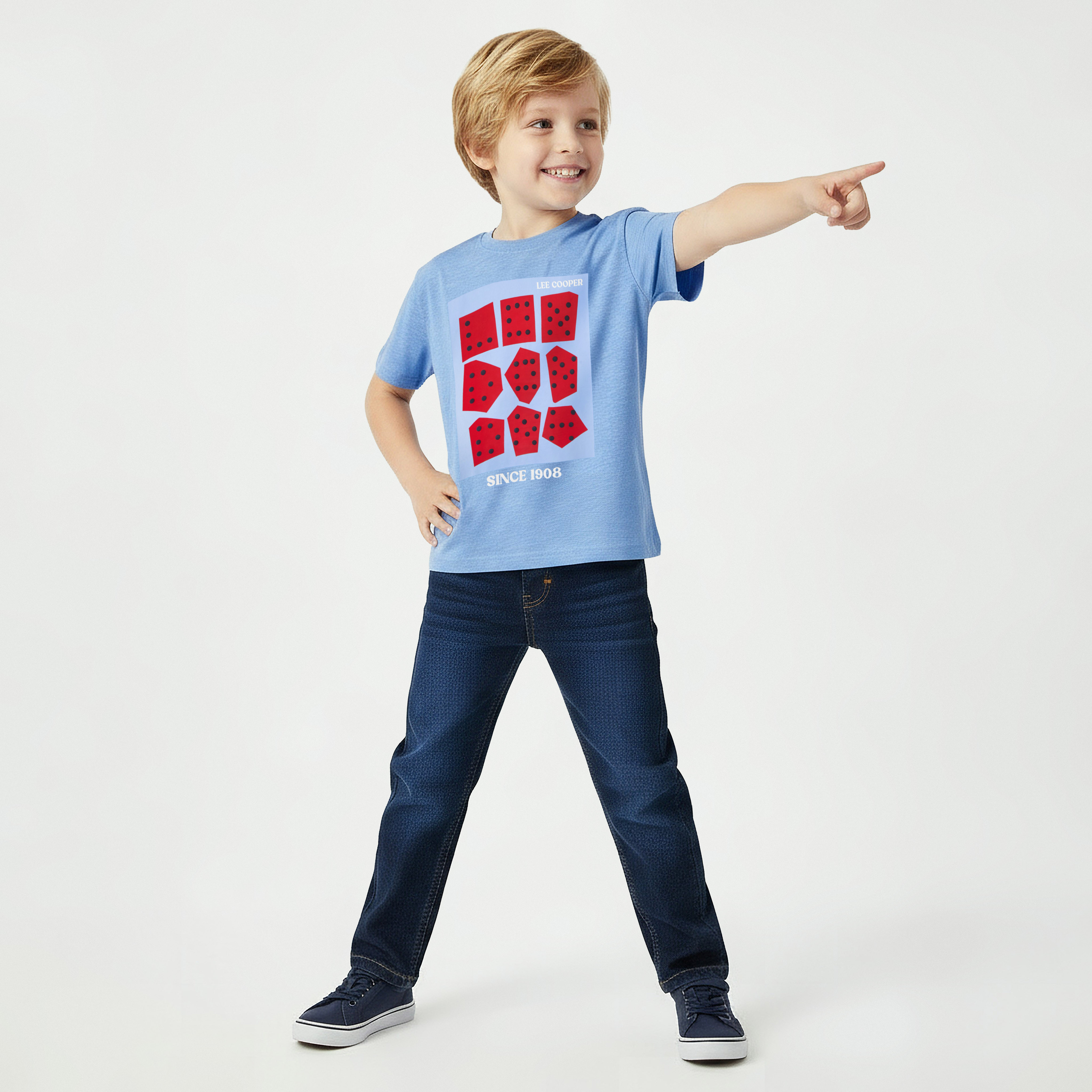 Lee Cooper Round Neck Short Sleeves T-shirt with Print-boys-clothing-tshirtsandpolos-image-2