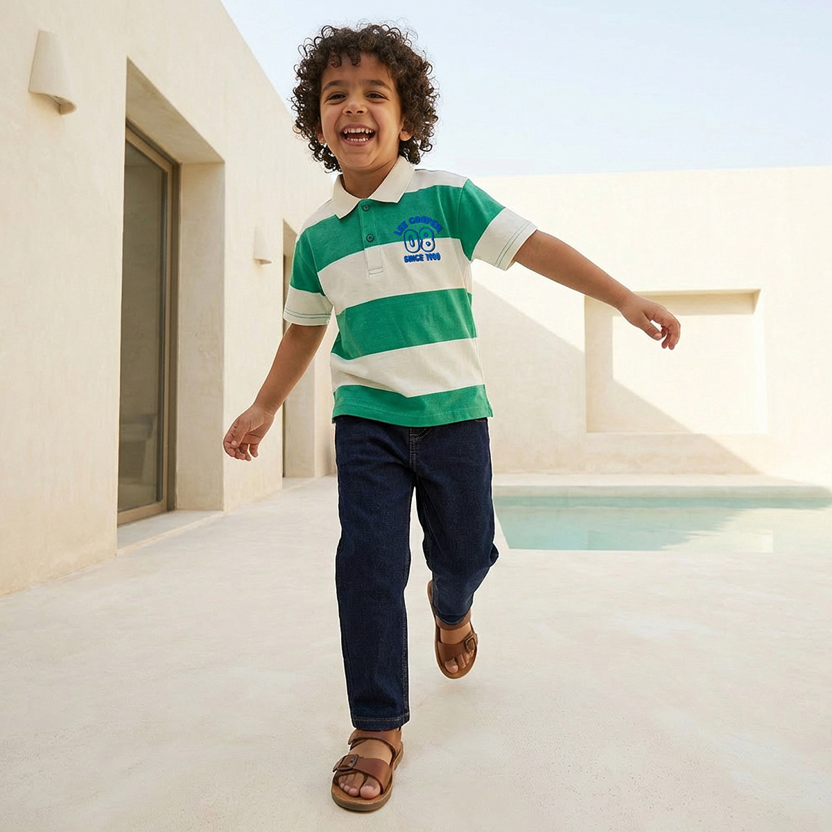 Lee Cooper Collared Short Sleeves Polo T-shirt with Stripes-boys-clothing-tshirtsandpolos-image-5