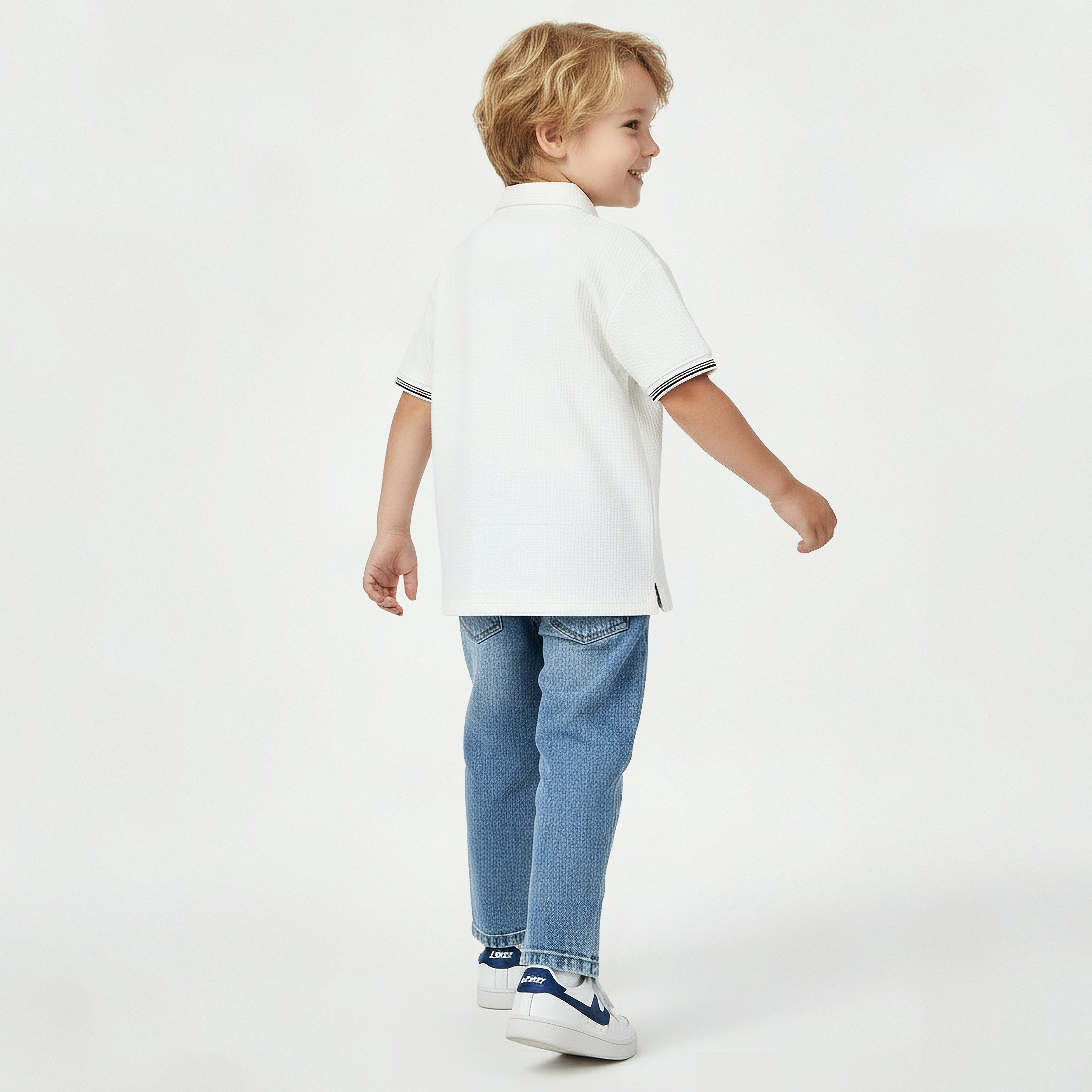 Lee Cooper Collared Short Sleeves Polo T-shirt with Half Zip-boys-clothing-tshirtsandpolos-image-3