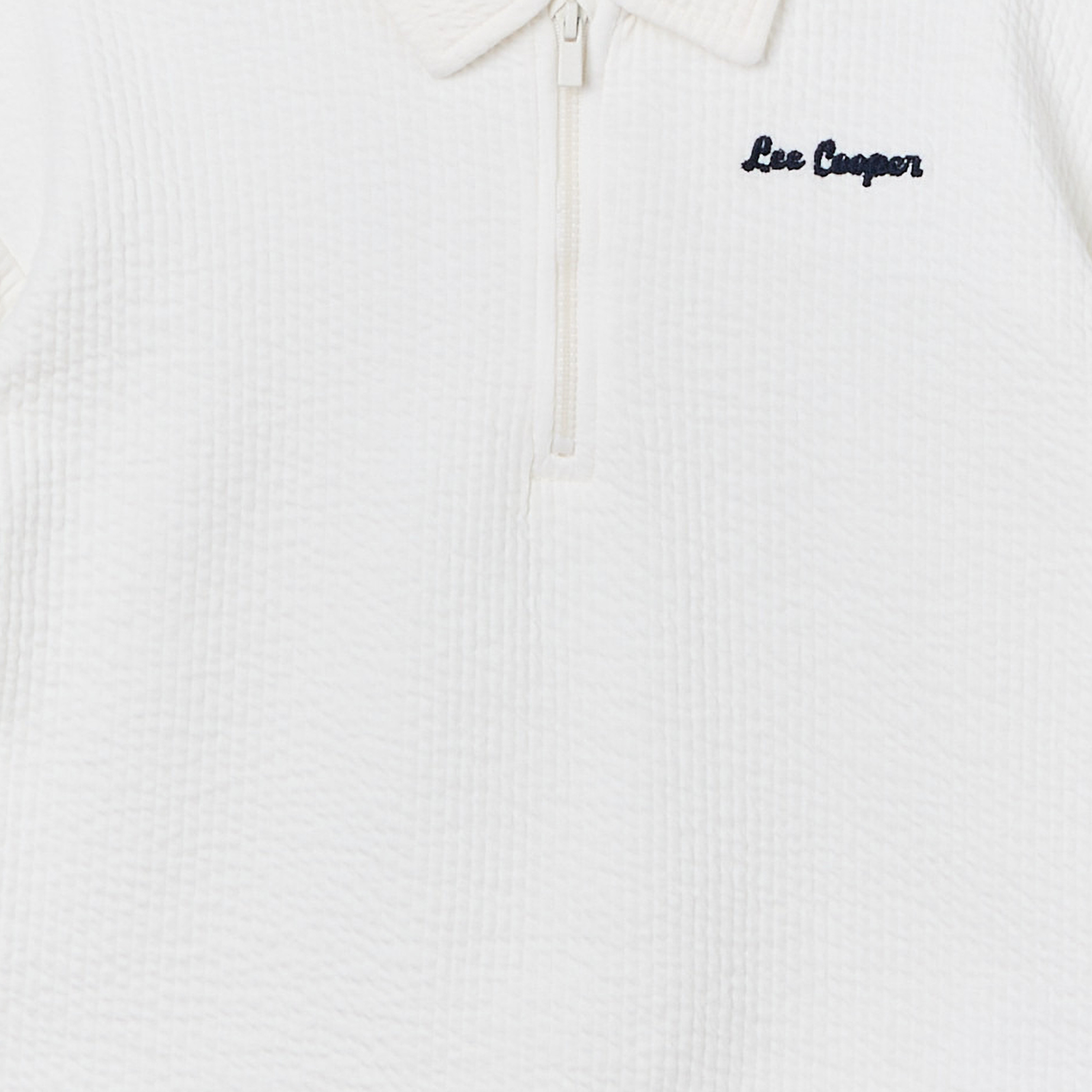 Lee Cooper Collared Short Sleeves Polo T-shirt with Half Zip-boys-clothing-tshirtsandpolos-image-4