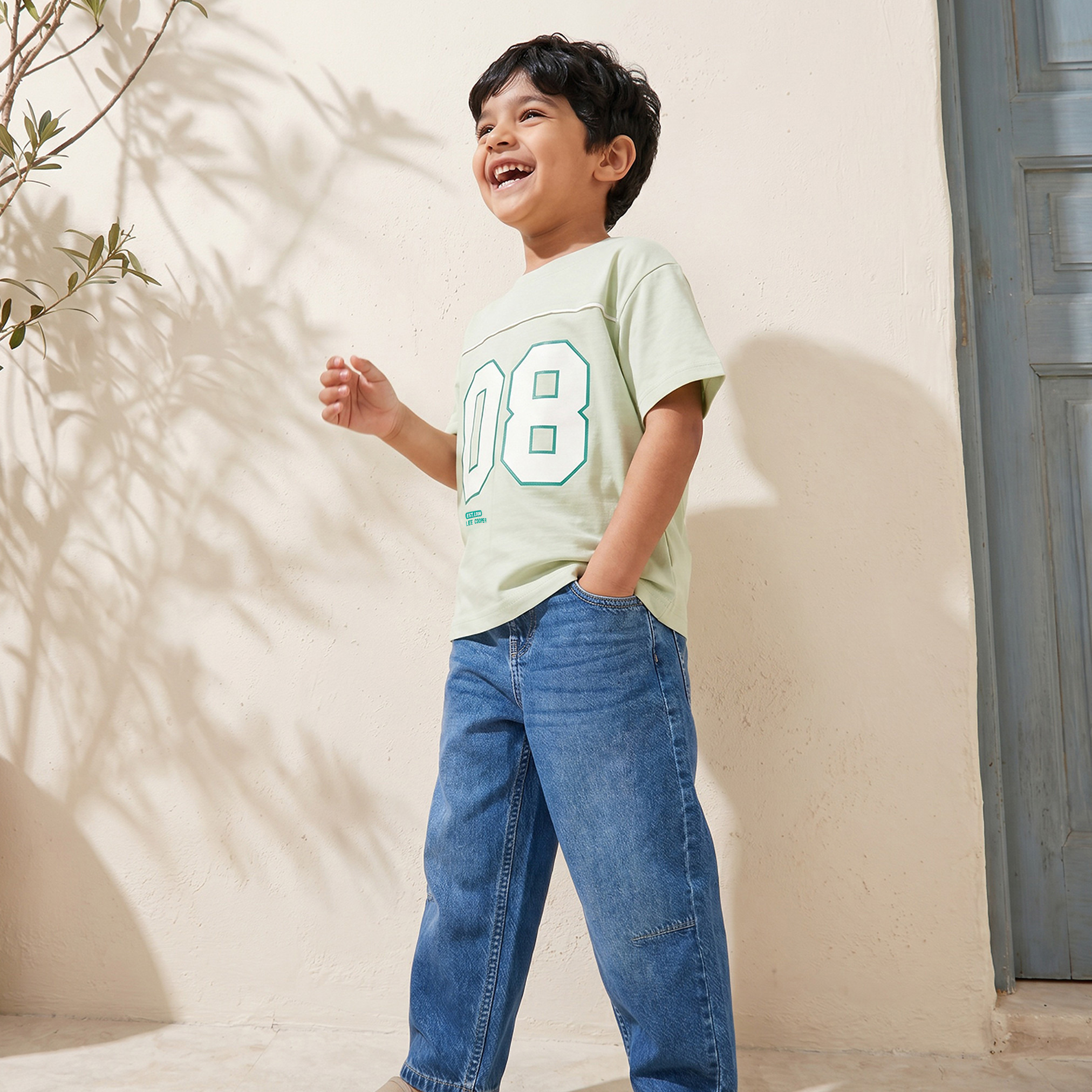 Lee Cooper Crew Neck Short Sleeves T-shirt with Varsity Print-boys-clothing-tshirtsandpolos-image-5