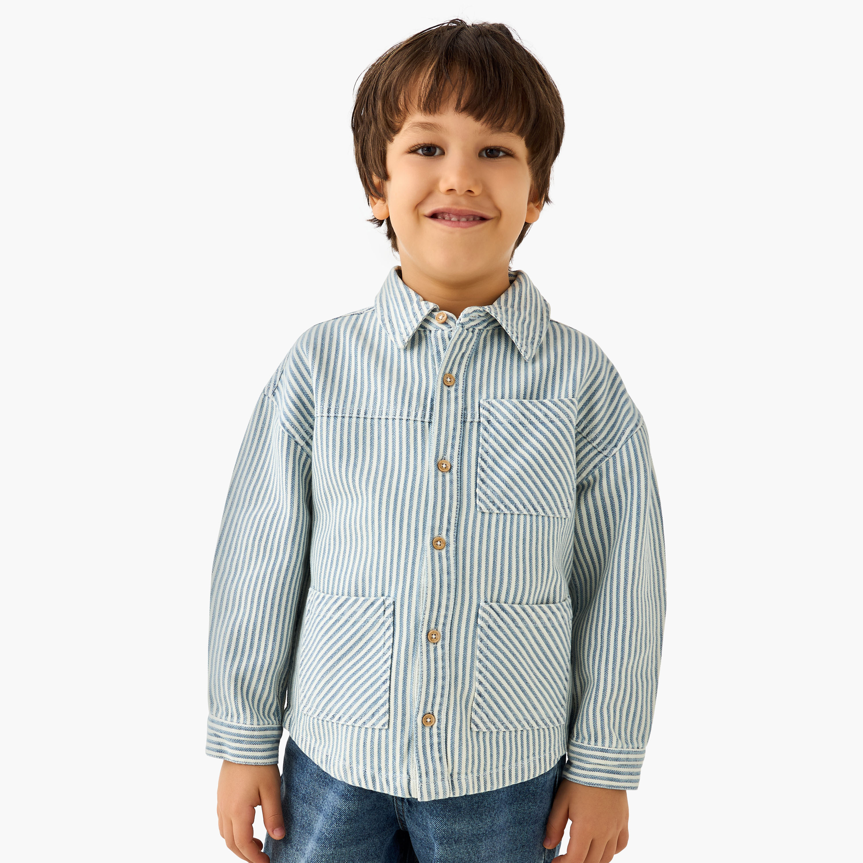 قميص بأكمام طويلة ومخطط من لي كوبر-boys-clothing-shirts-image-5