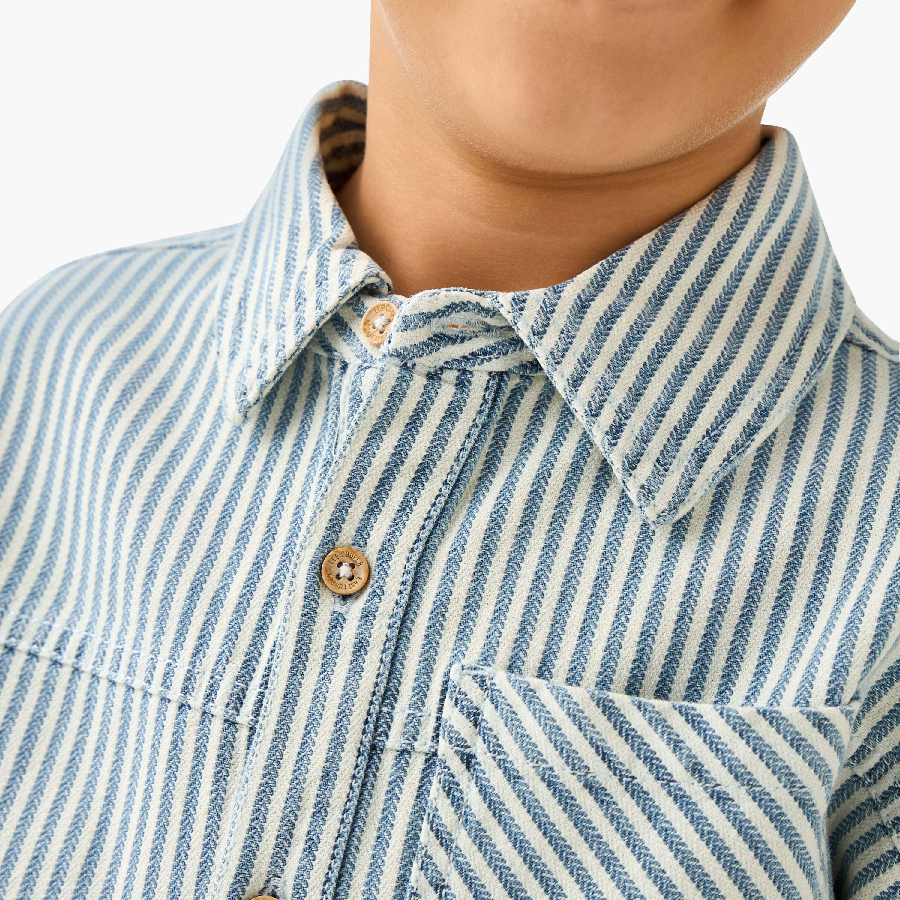 قميص بأكمام طويلة ومخطط من لي كوبر-boys-clothing-shirts-image-1