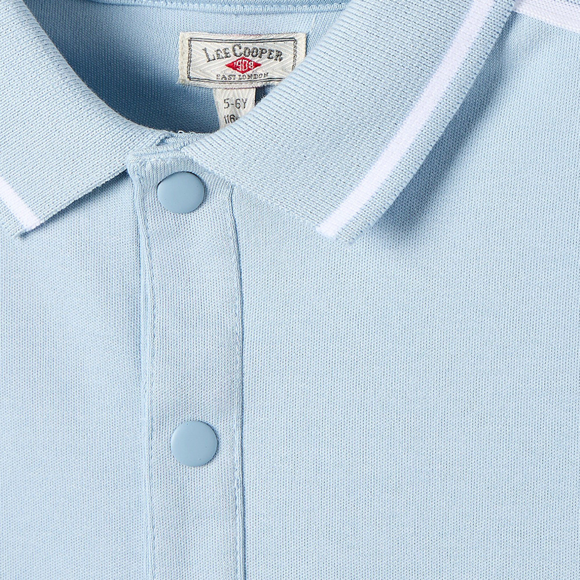 Lee Cooper Short Sleeves Shirt with Striped Collar-boys-clothing-shirts-image-4