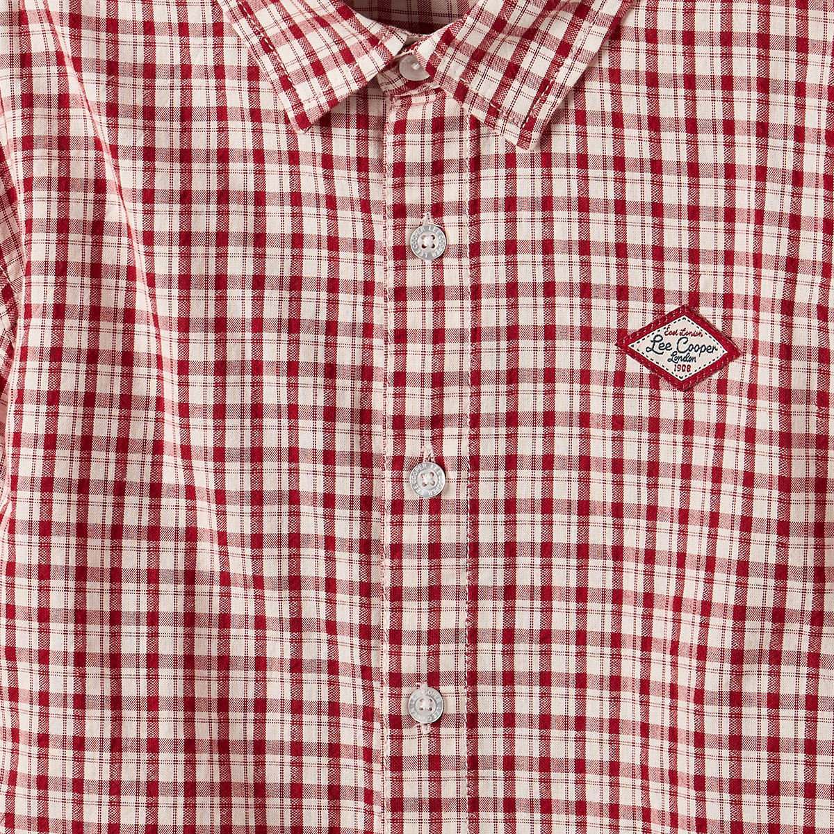 Lee Cooper Long Sleeves Shirt with Checked Design-boys-clothing-shirts-image-4