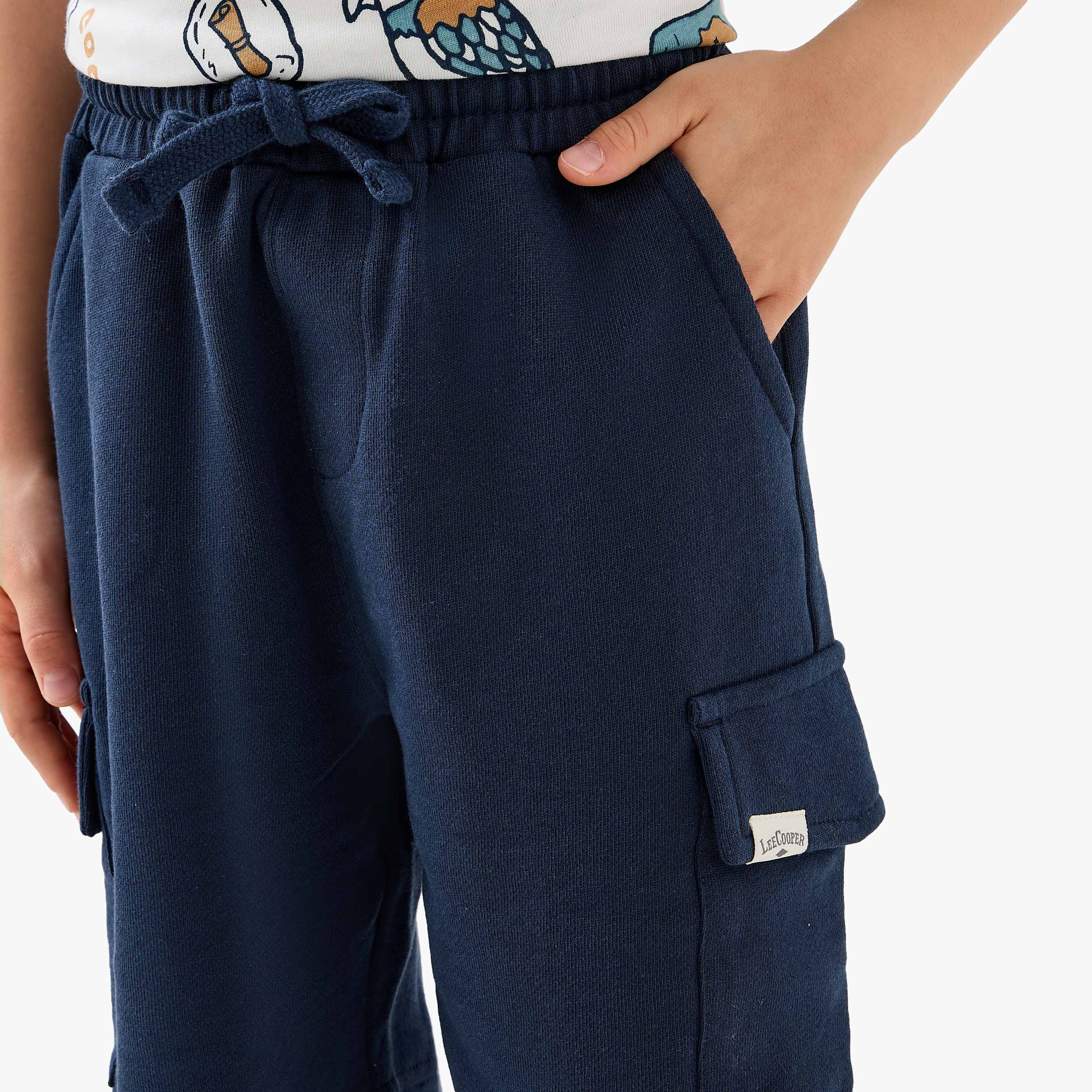 Lee Cooper Boys T-shirt and Shorts Set with Print - Cotton - Short Sleeves - Crew Neck-baby-boys-clothing-setsandcoords-image-6