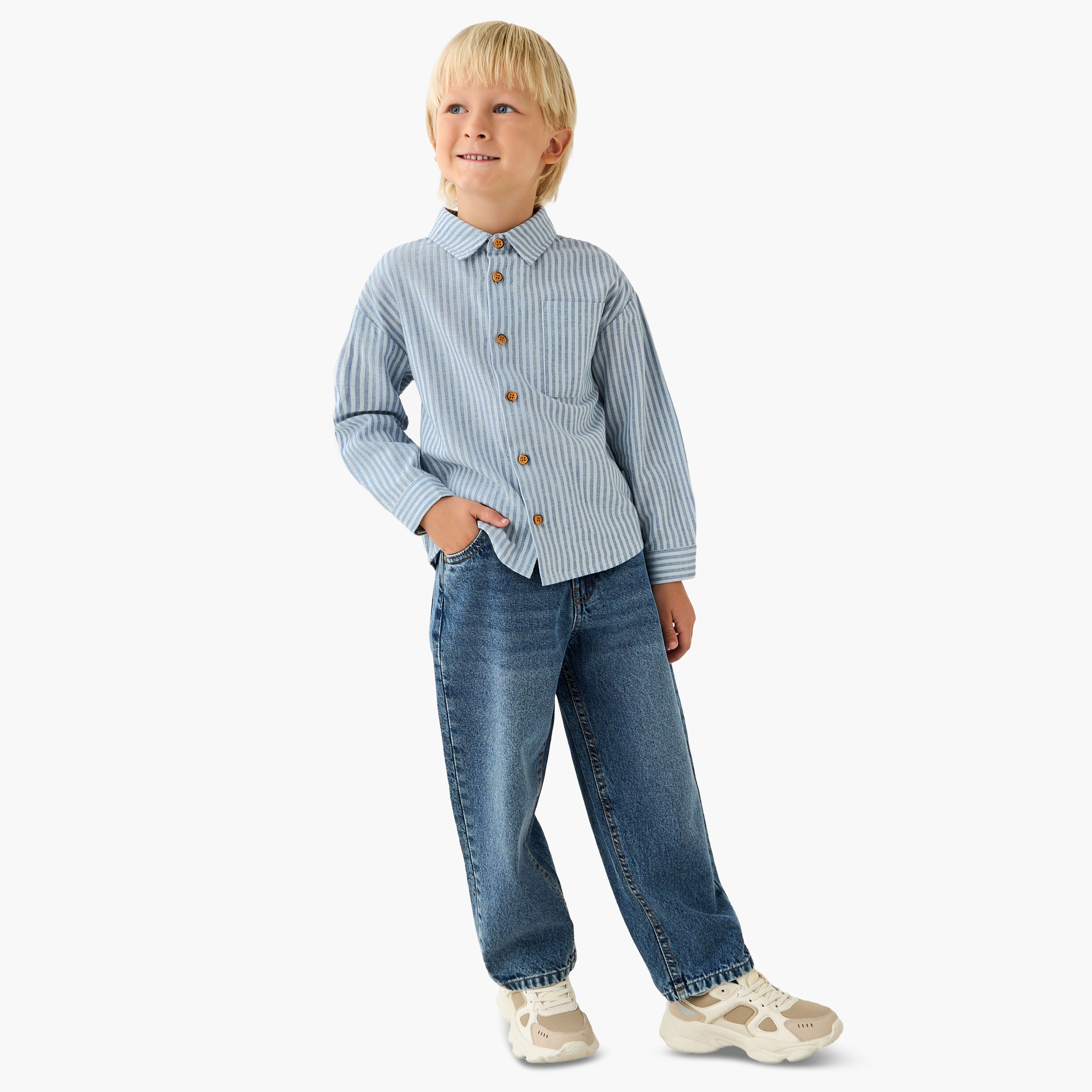 Lee Cooper Jeans with Elasticated Waist-baby-boys-clothing-bottoms-jeans-image-2