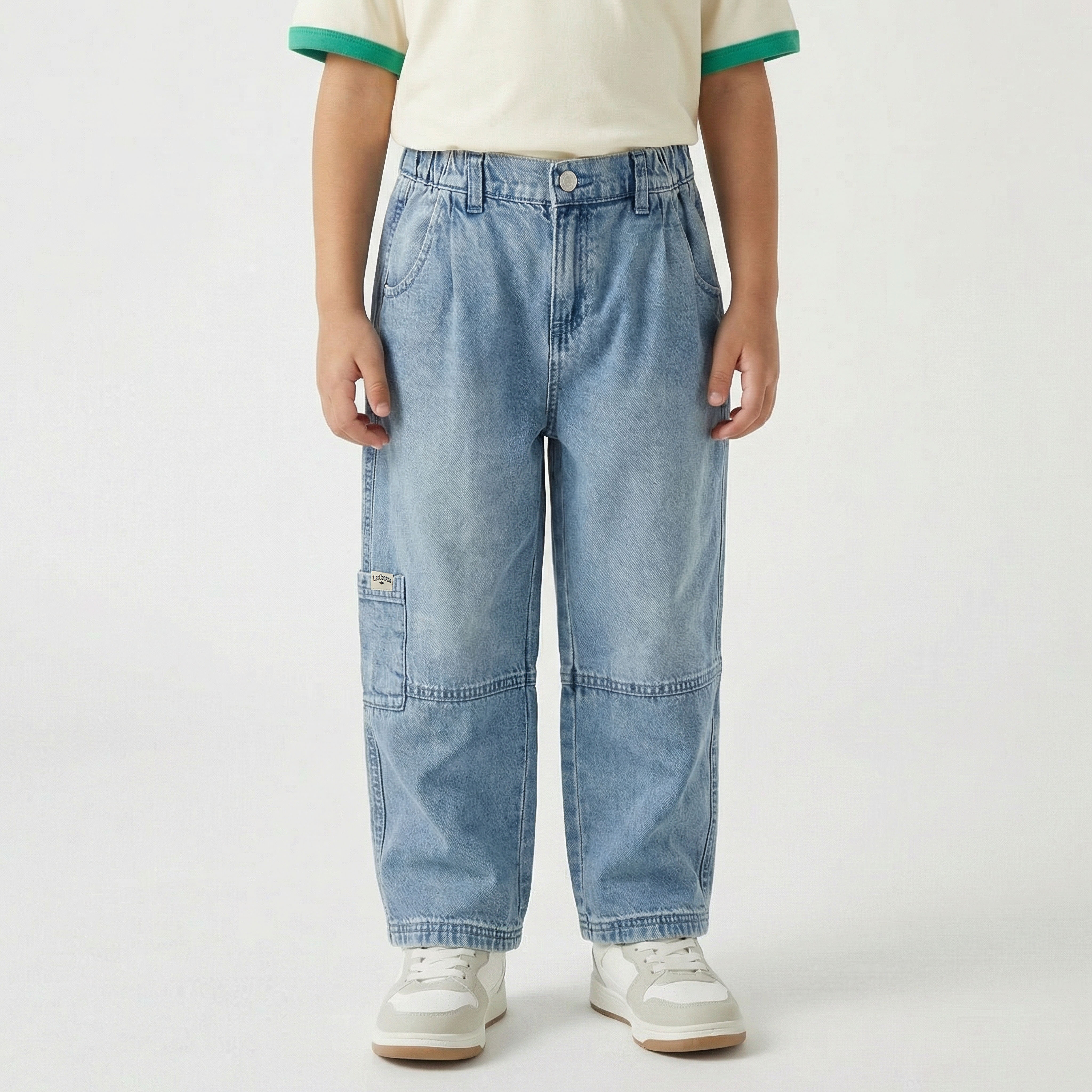 بنطلون جينز بجيوب كارجو وخصر مطاطي من لي كوبر-baby-boys-clothing-bottoms-jeans-image-5