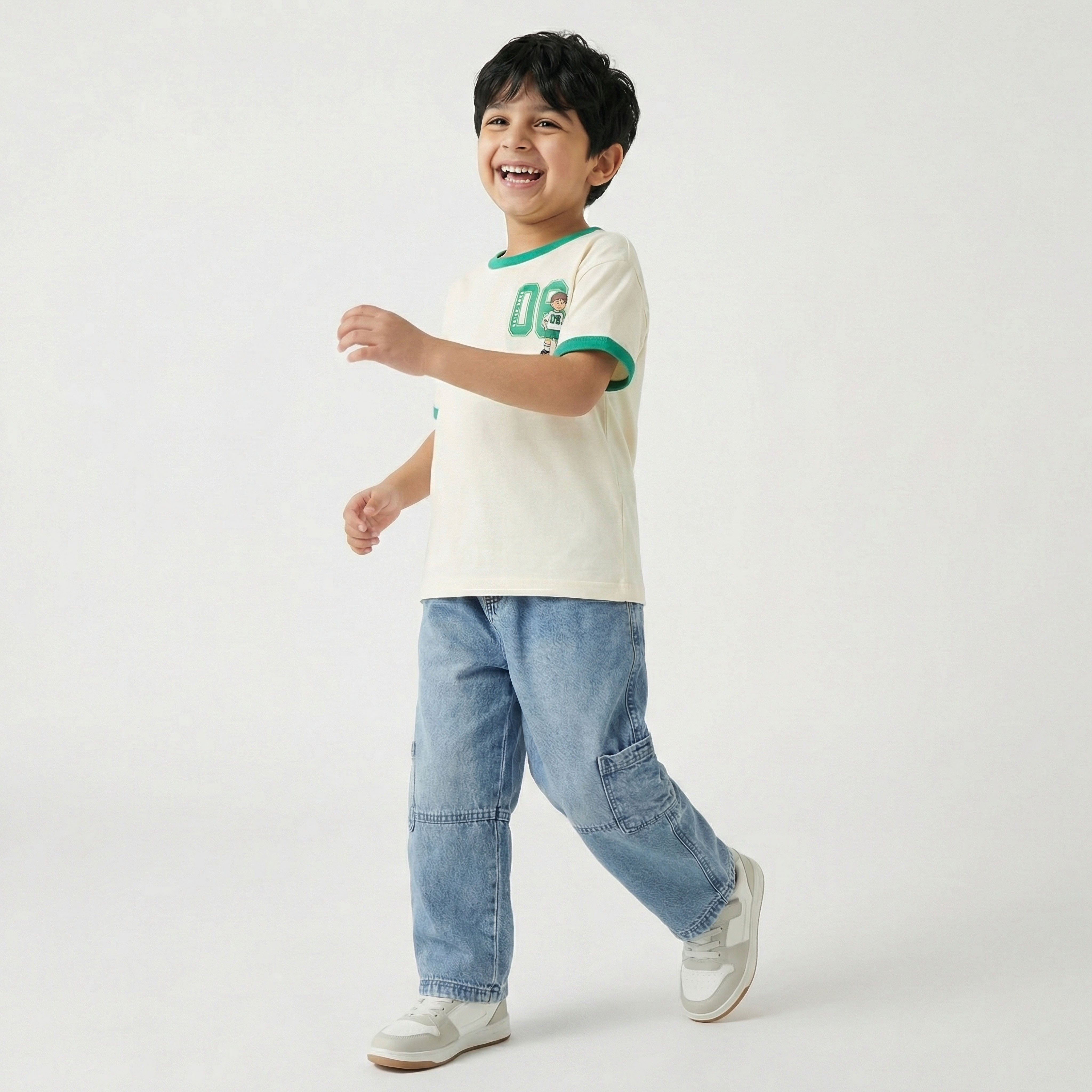 بنطلون جينز بجيوب كارجو وخصر مطاطي من لي كوبر-baby-boys-clothing-bottoms-jeans-image-1
