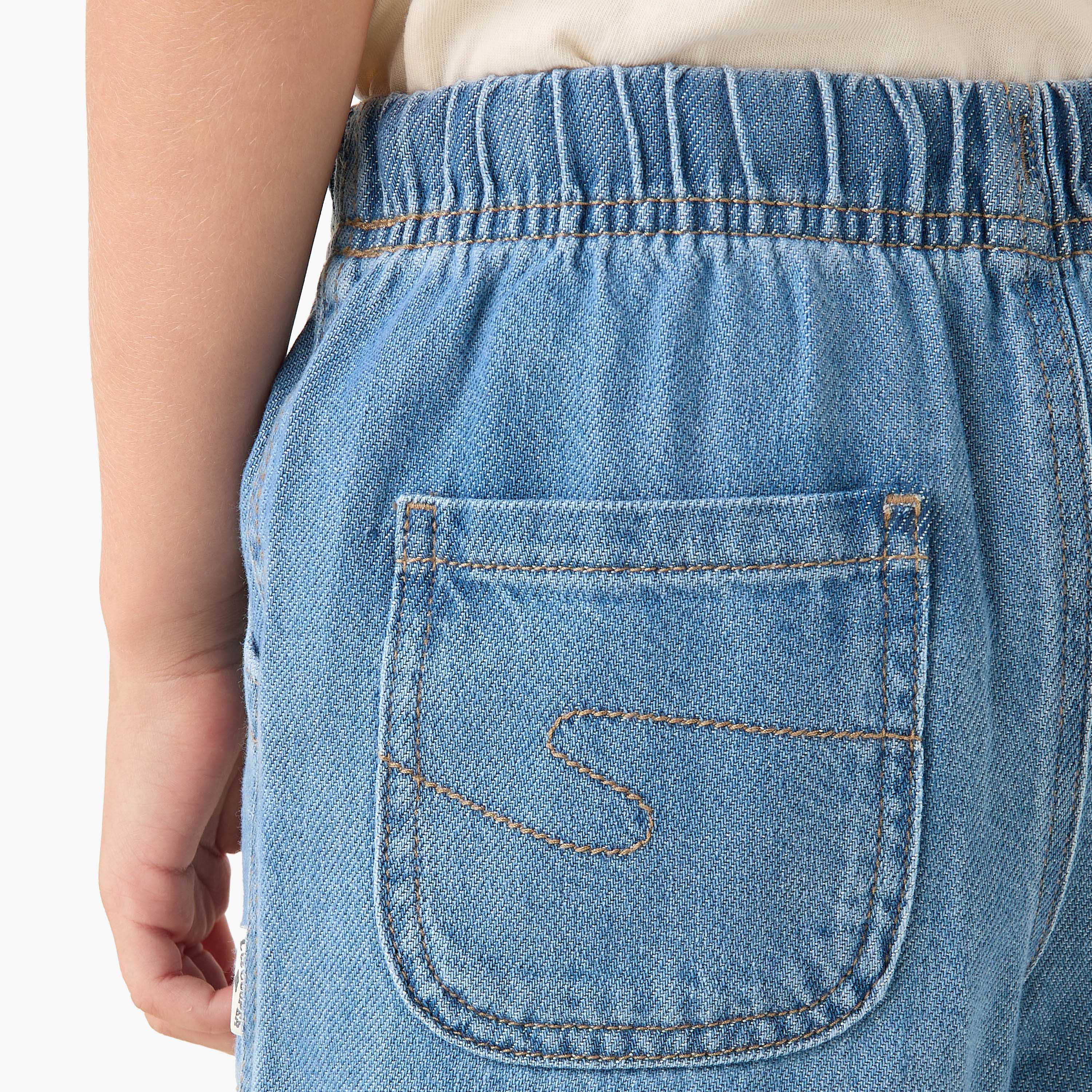 Lee Cooper Drawstring Denim Shorts with Pockets-boys-clothing-bottoms-shorts-image-5