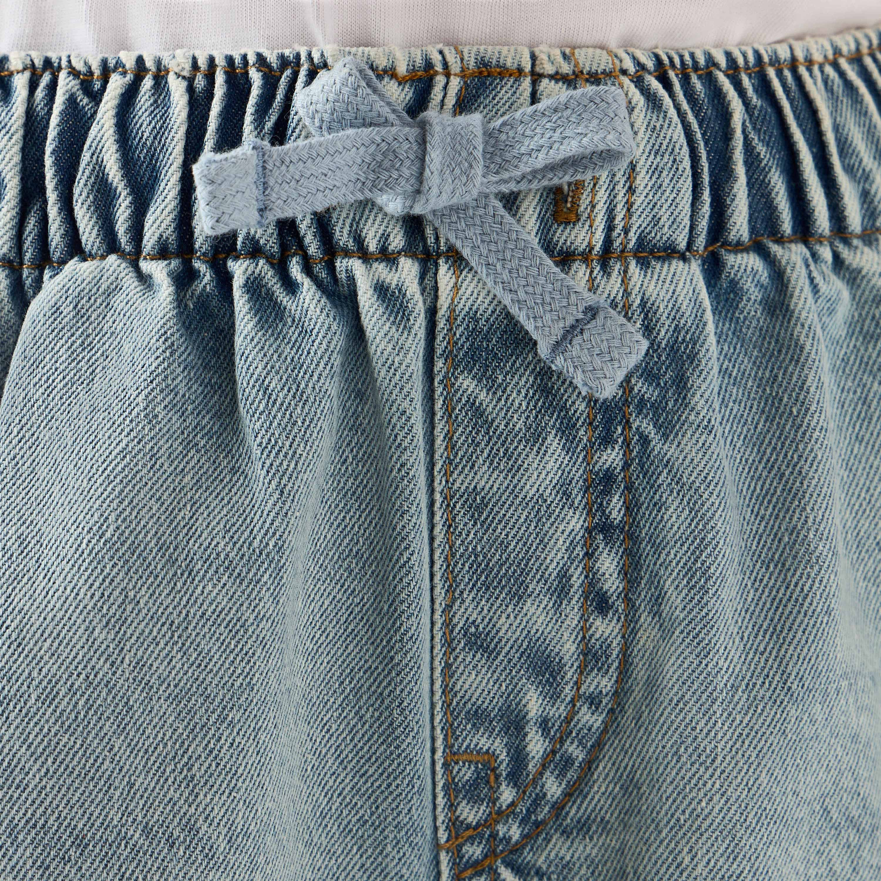 شورت برباط خصر وجيوب كارغو من لي كوبر-boys-clothing-bottoms-shorts-image-1