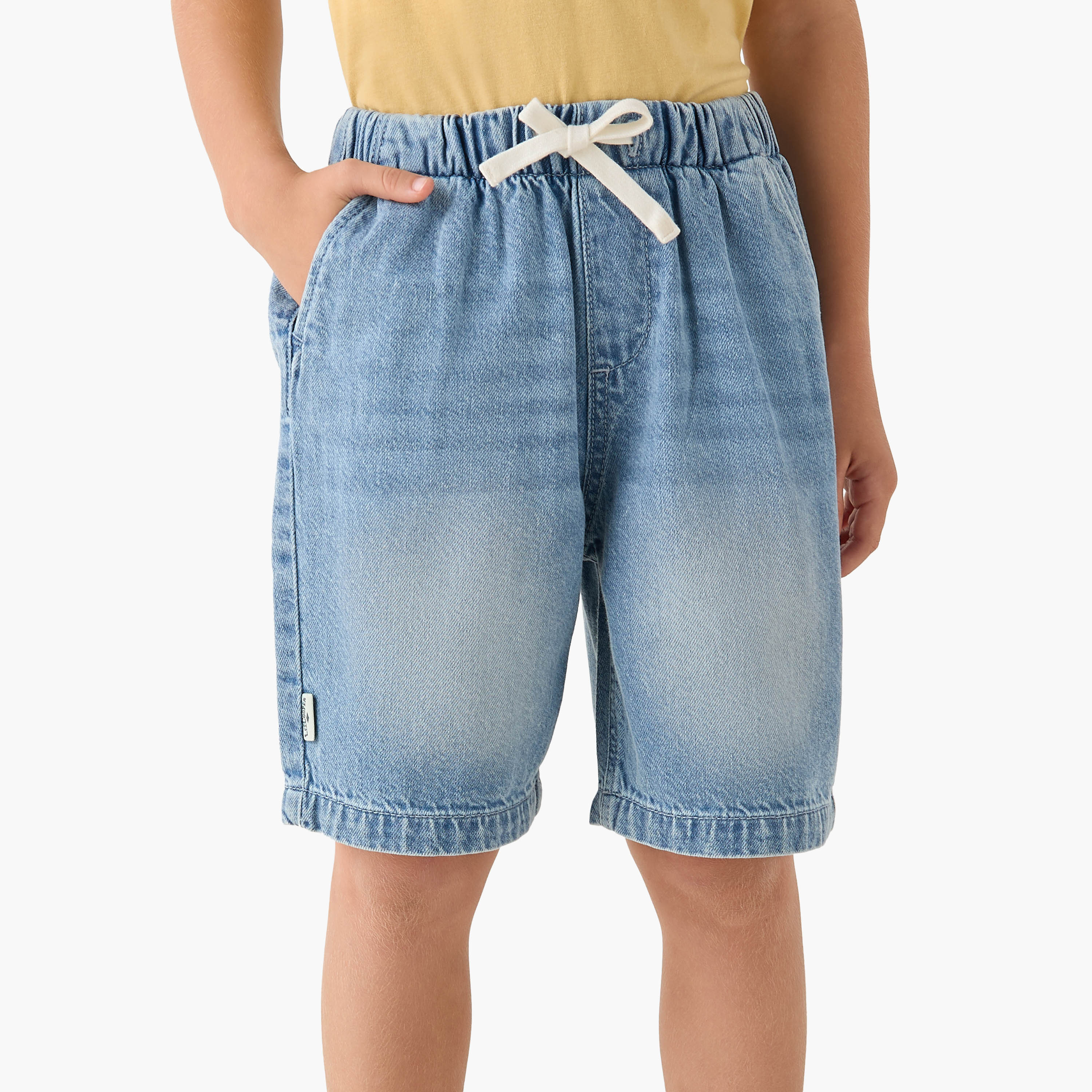 Lee Cooper Crew Neck Short Sleeves T-shirt and Shorts Set with Logo Print-boys-clothing-setsandcoords-image-3