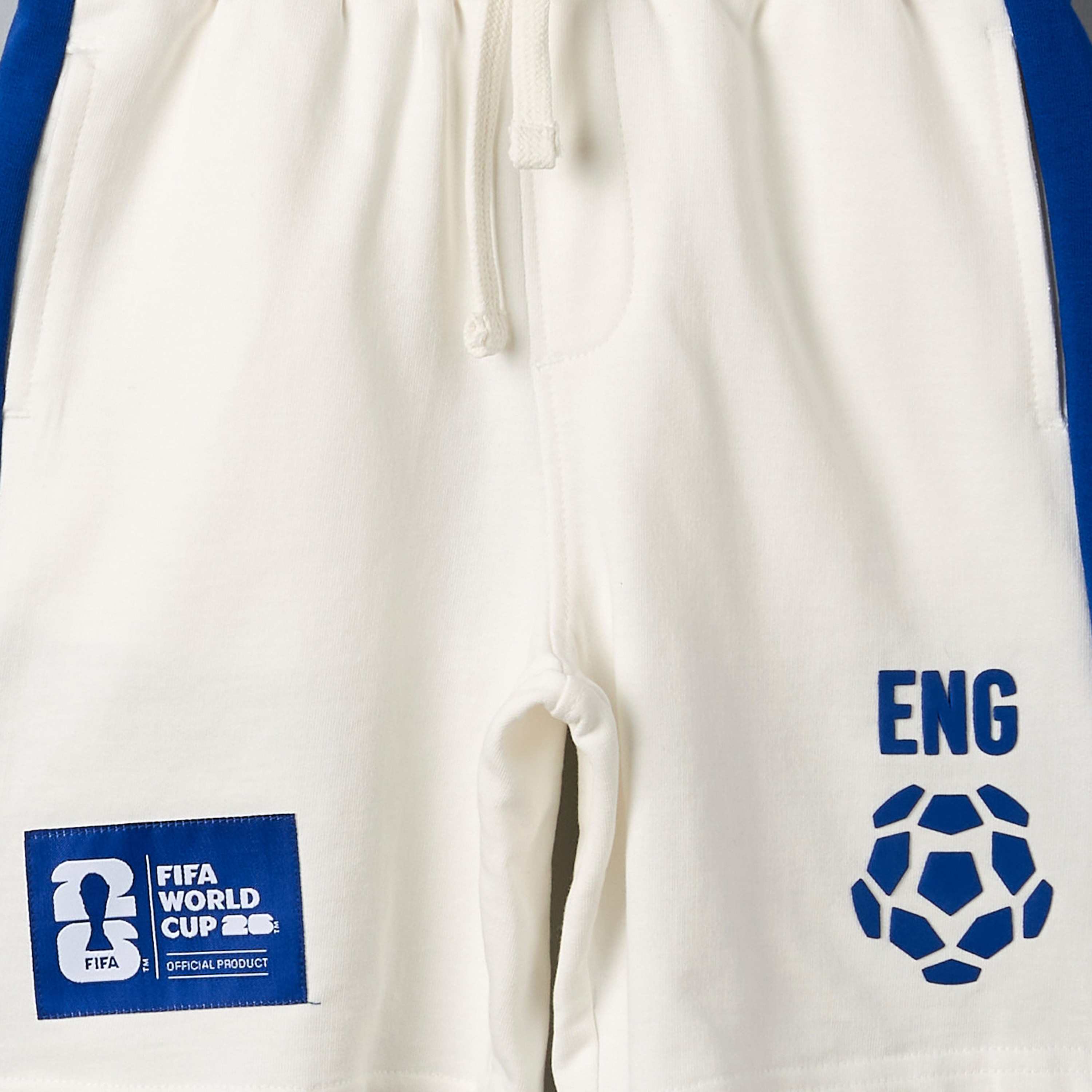 FIFA Crew Neck Short Sleeves T-shirt and Shorts Set with England Print-boys-clothing-sportswear-sets-image-6