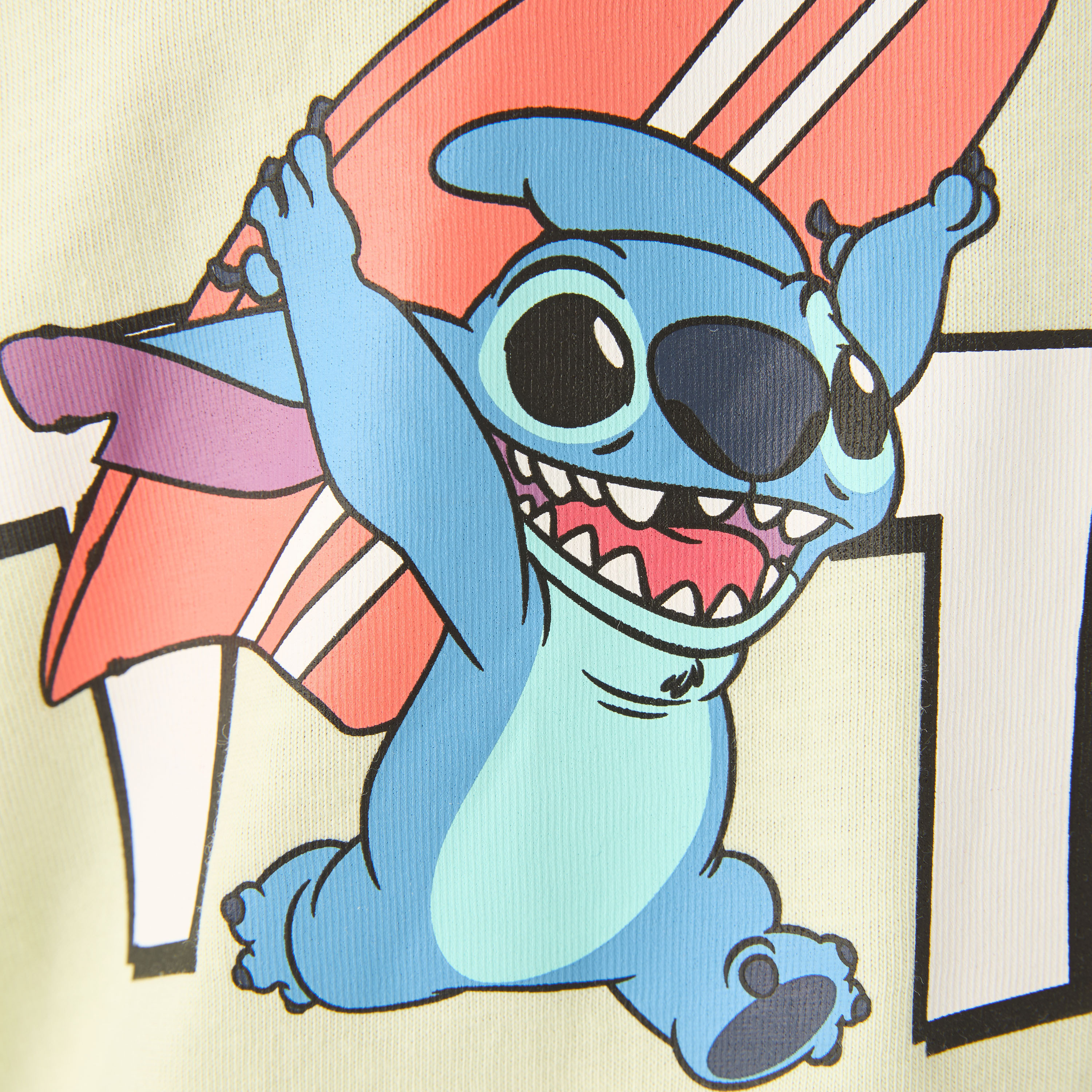 Disney Crew Neck Short Sleeves T-shirt with Stitch Print-boys-clothing-tshirtsandpolos-image-5
