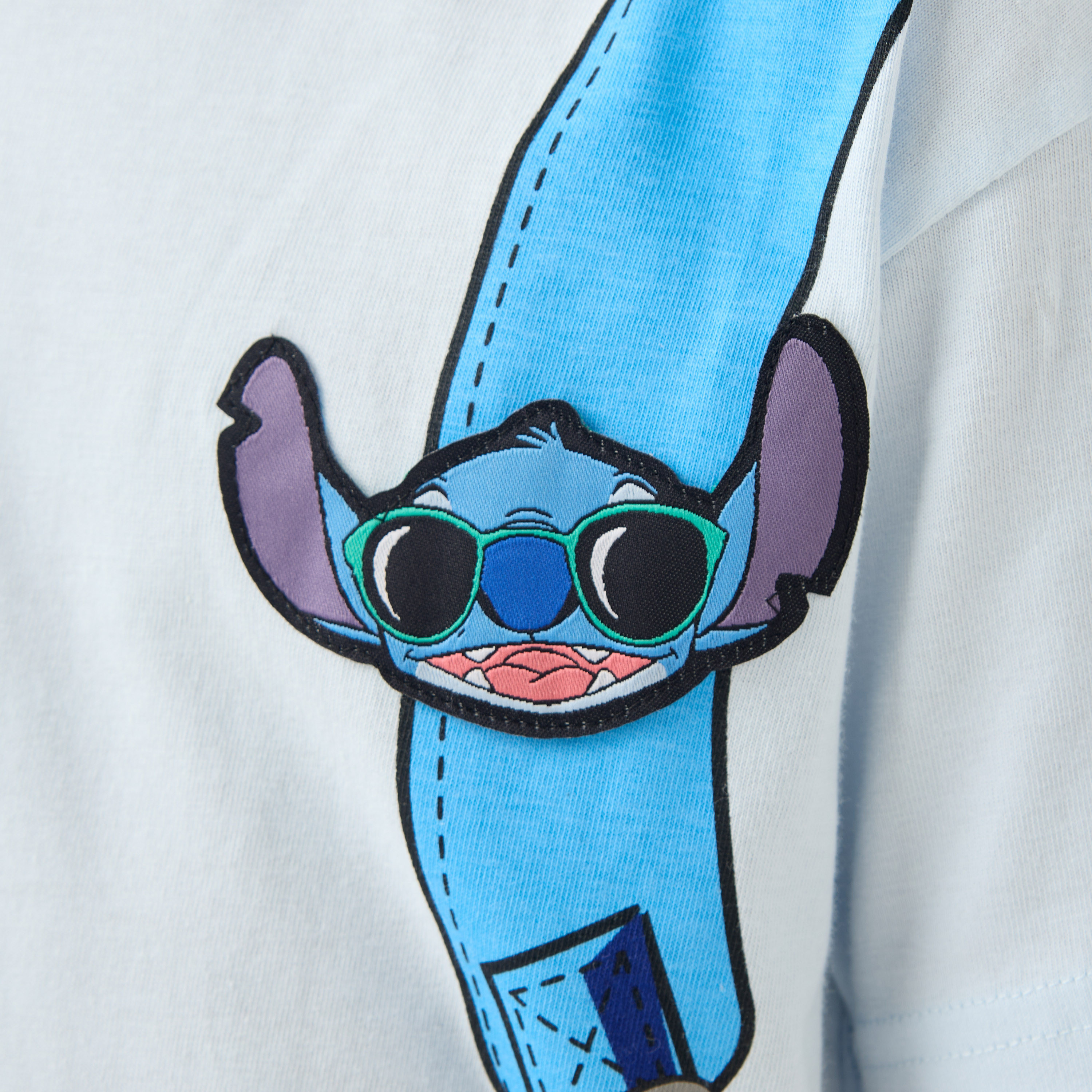 Disney Crew Neck Short Sleeves T-shirt with Stitch Print-boys-clothing-tshirtsandpolos-image-5