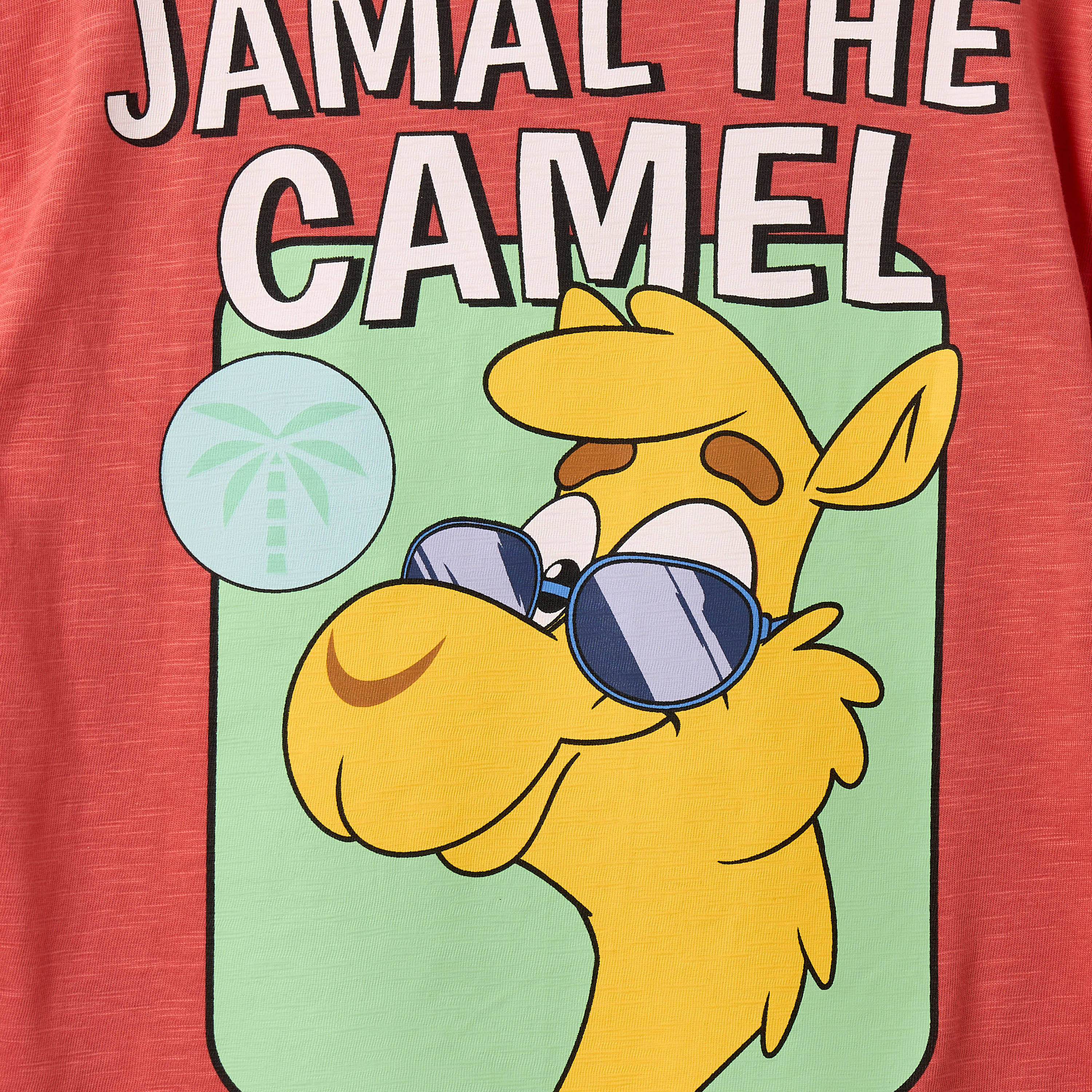 PIXITOON Crew Neck Short Sleeves T-shirt with Camel Print-boys-clothing-tshirtsandpolos-image-6