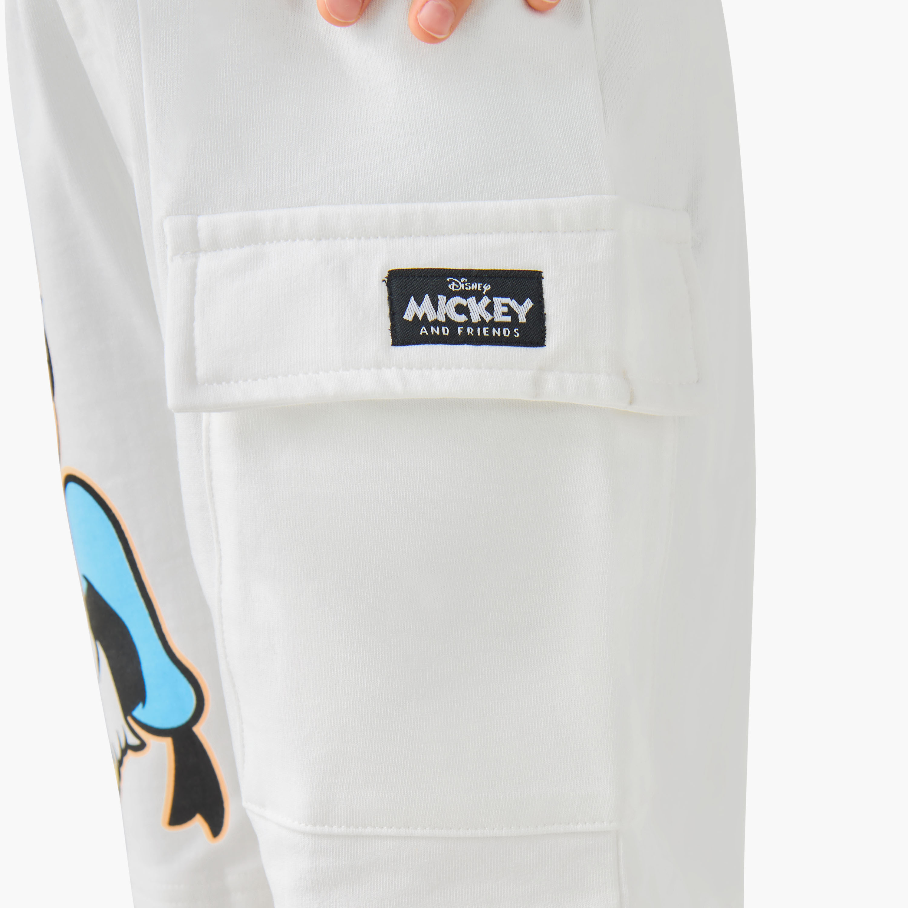 Disney Drawstring Waist Shorts with Mickey Mouse and Donald Duck Print-boys-clothing-bottoms-shorts-image-5