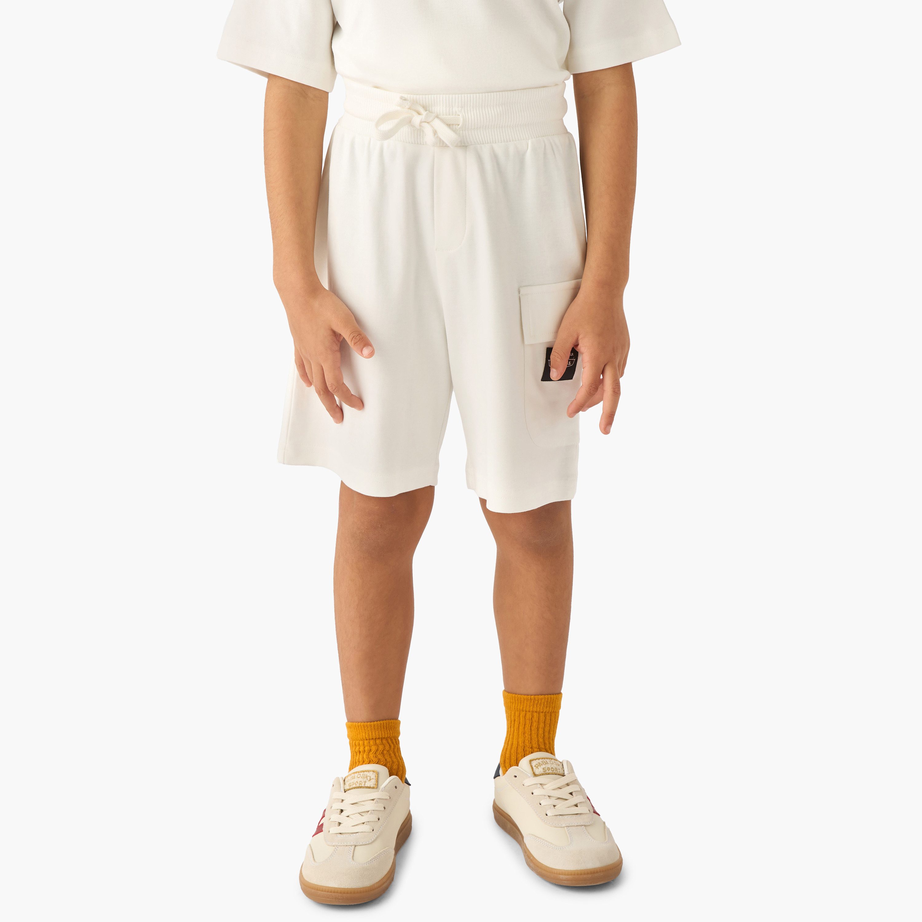 Disney Collared Short Sleeve Polo T-shirt and Shorts Set with Lightning McQueen Print-boys-clothing-setsandcoords-image-3
