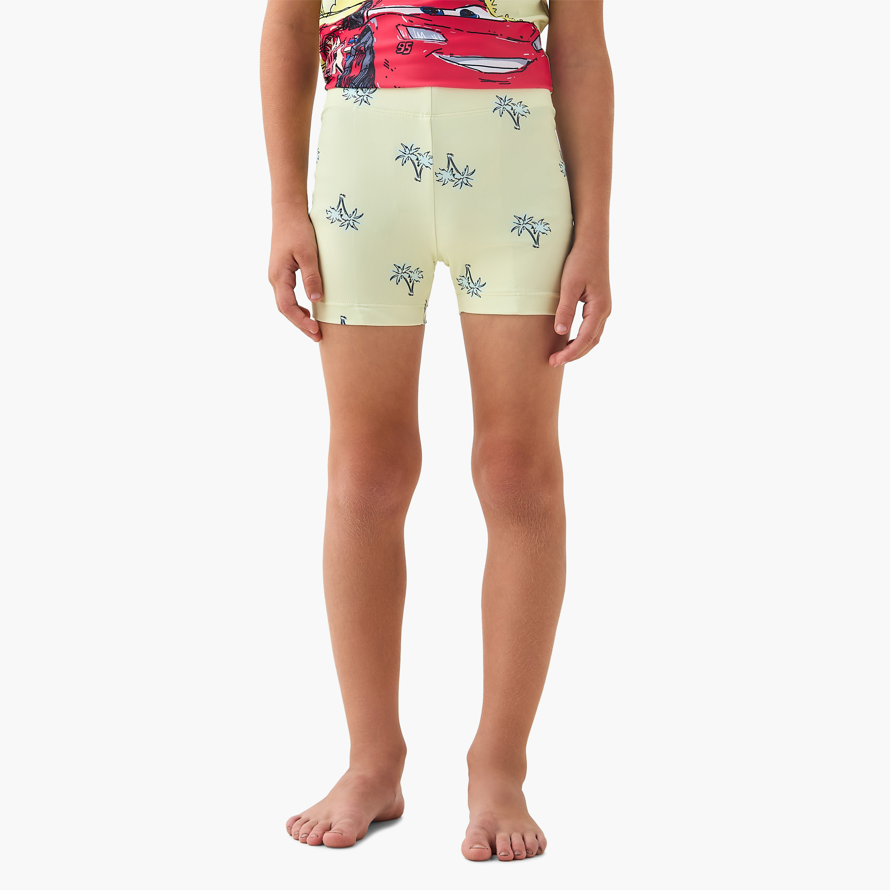 Disney Boys Lightning McQueen Print Rashguard and Swim Shorts Set-baby-boys-clothing-swimwear-image-3