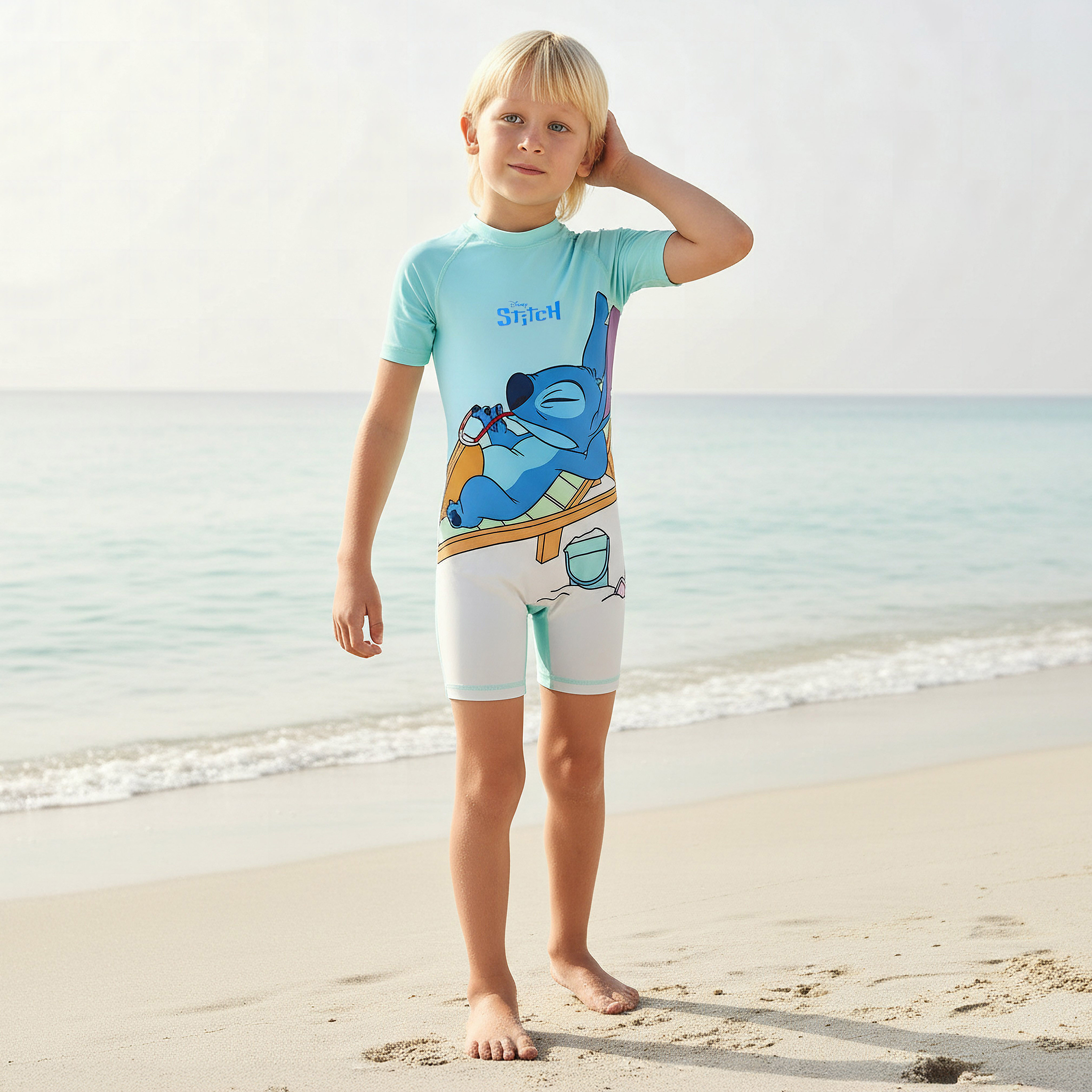 Disney Boys Raglan Sleeve Swimsuit-boys-clothing-swimwear-image-1