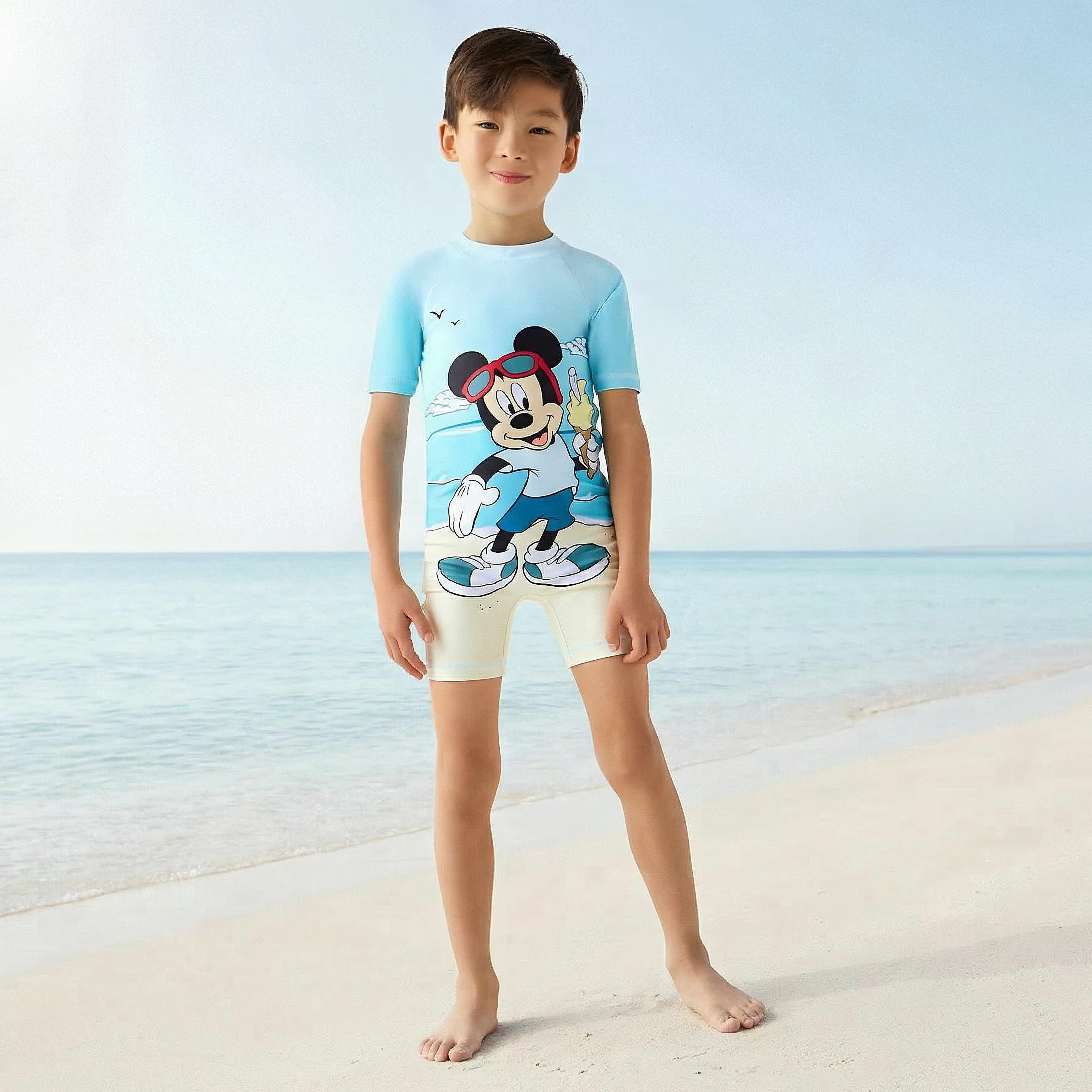 Disney Boys Mickey Mouse Print Swimsuit-boys-clothing-swimwear-image-1