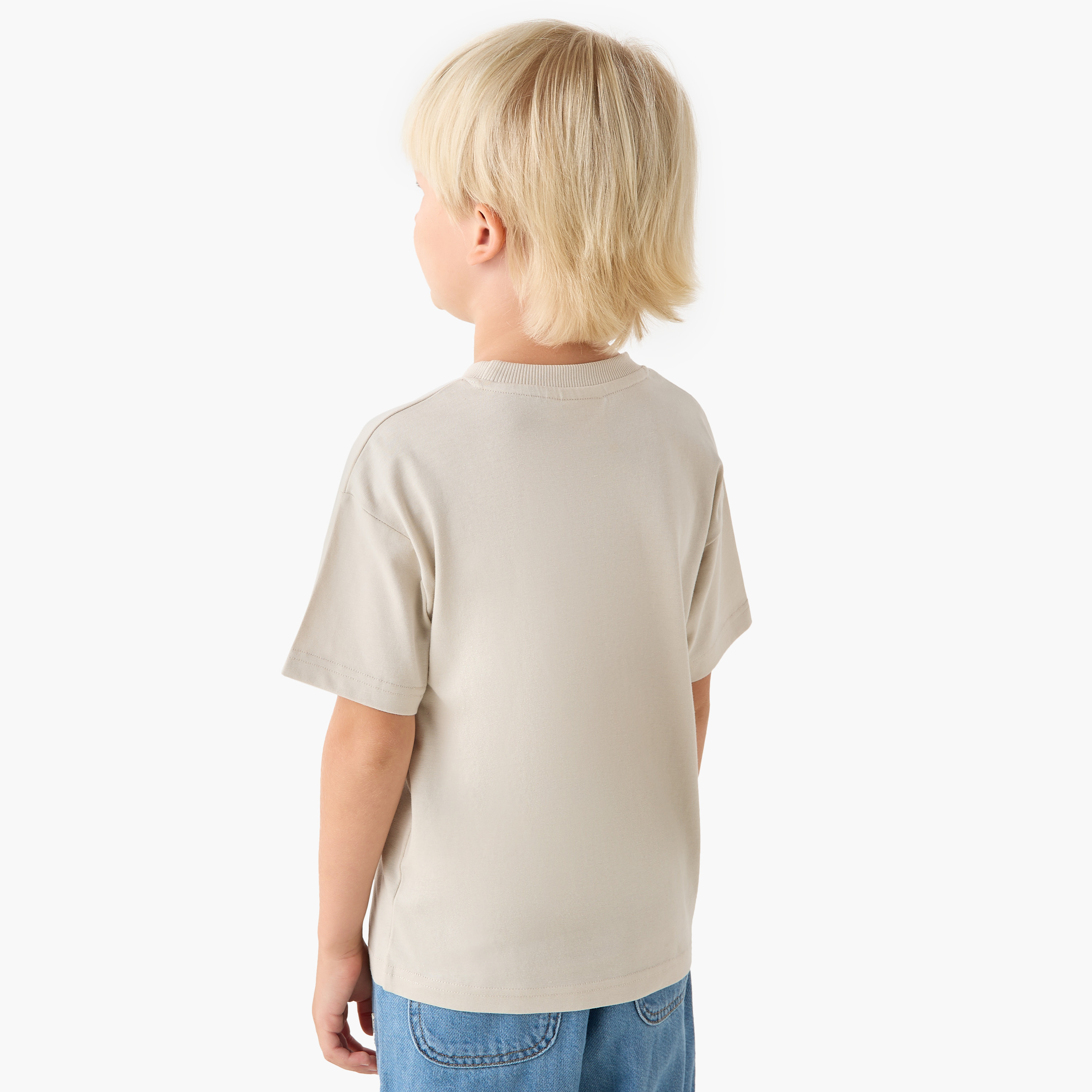 Crew Neck Short Sleeves T-shirt with Spider-Man Print-boys-clothing-tshirtsandpolos-image-3