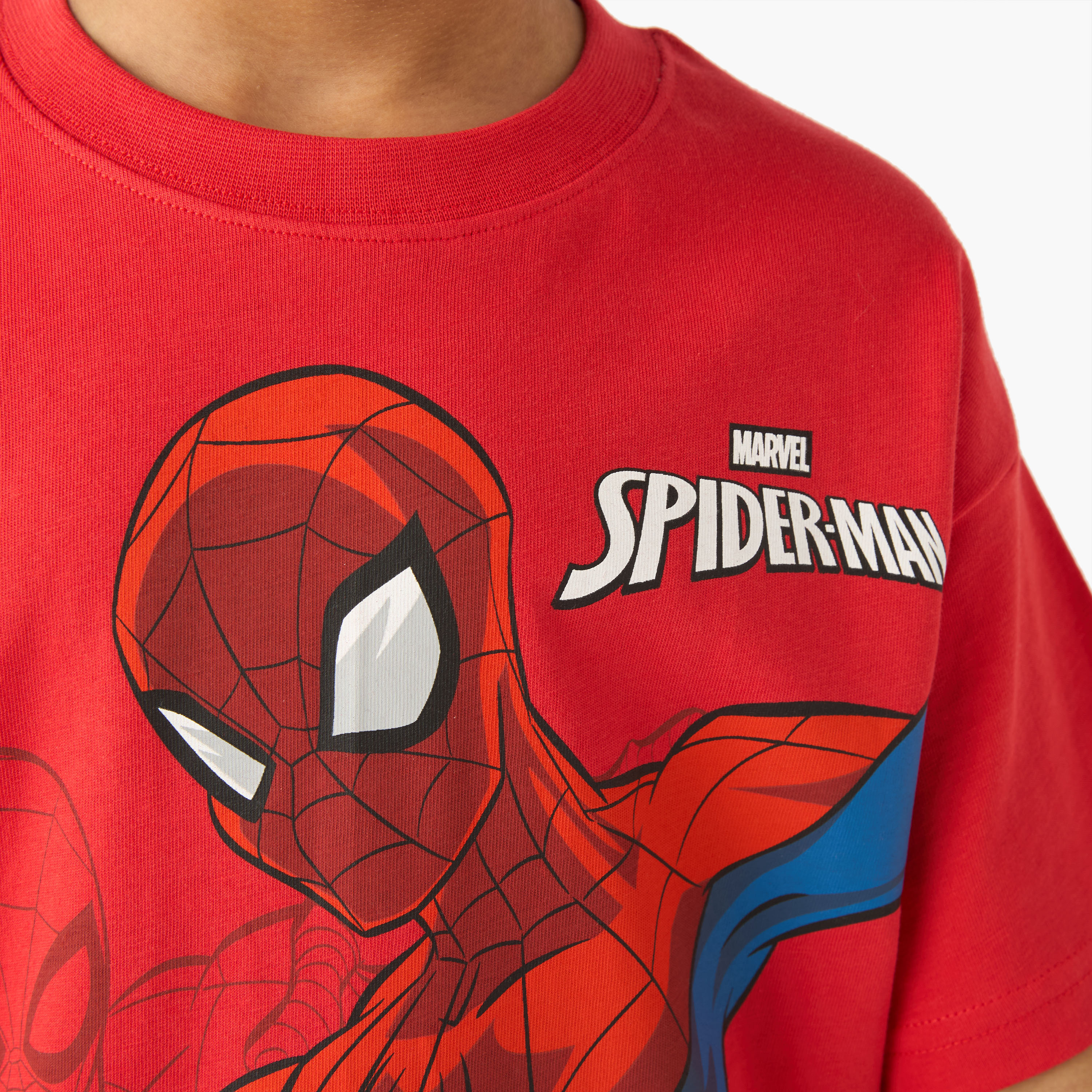 Crew Neck Short Sleeves T-shirt with Spider-Man Print-boys-clothing-tshirtsandpolos-image-4