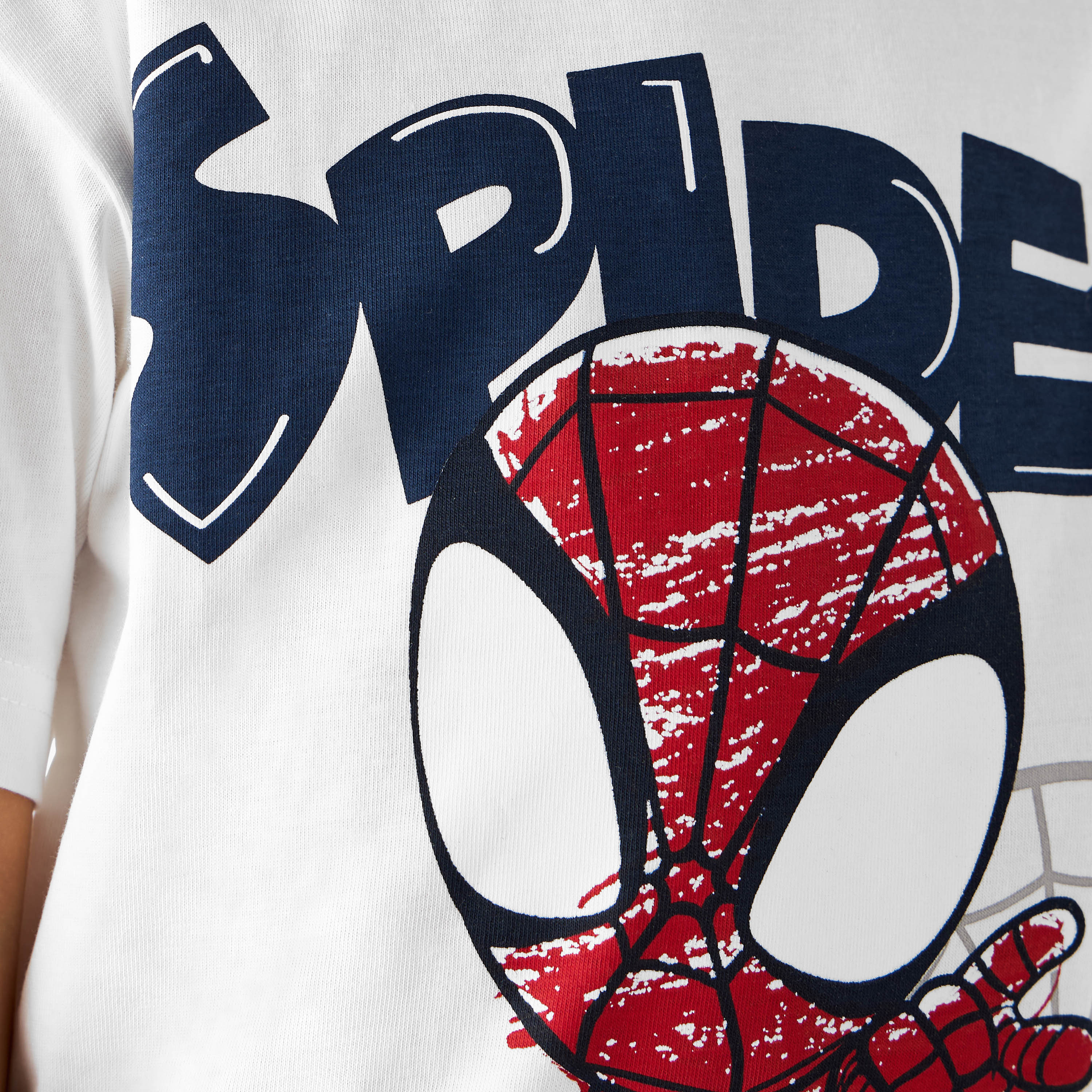 Crew Neck Short Sleeves T-shirt with Spider-Man Print-boys-clothing-tshirtsandpolos-image-5