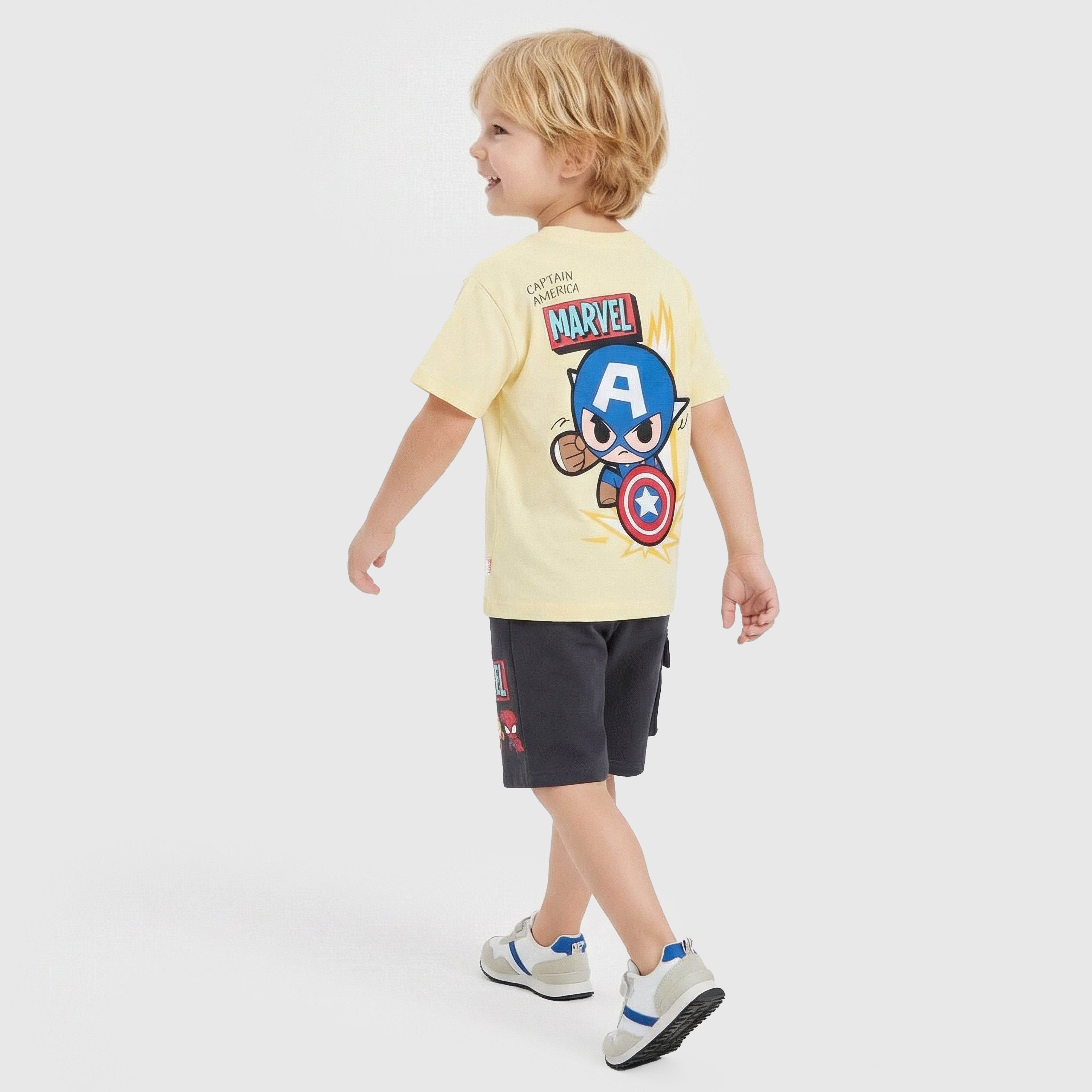 Crew Neck Short Sleeves T-shirt with Avengers Print-boys-clothing-tshirtsandpolos-image-3