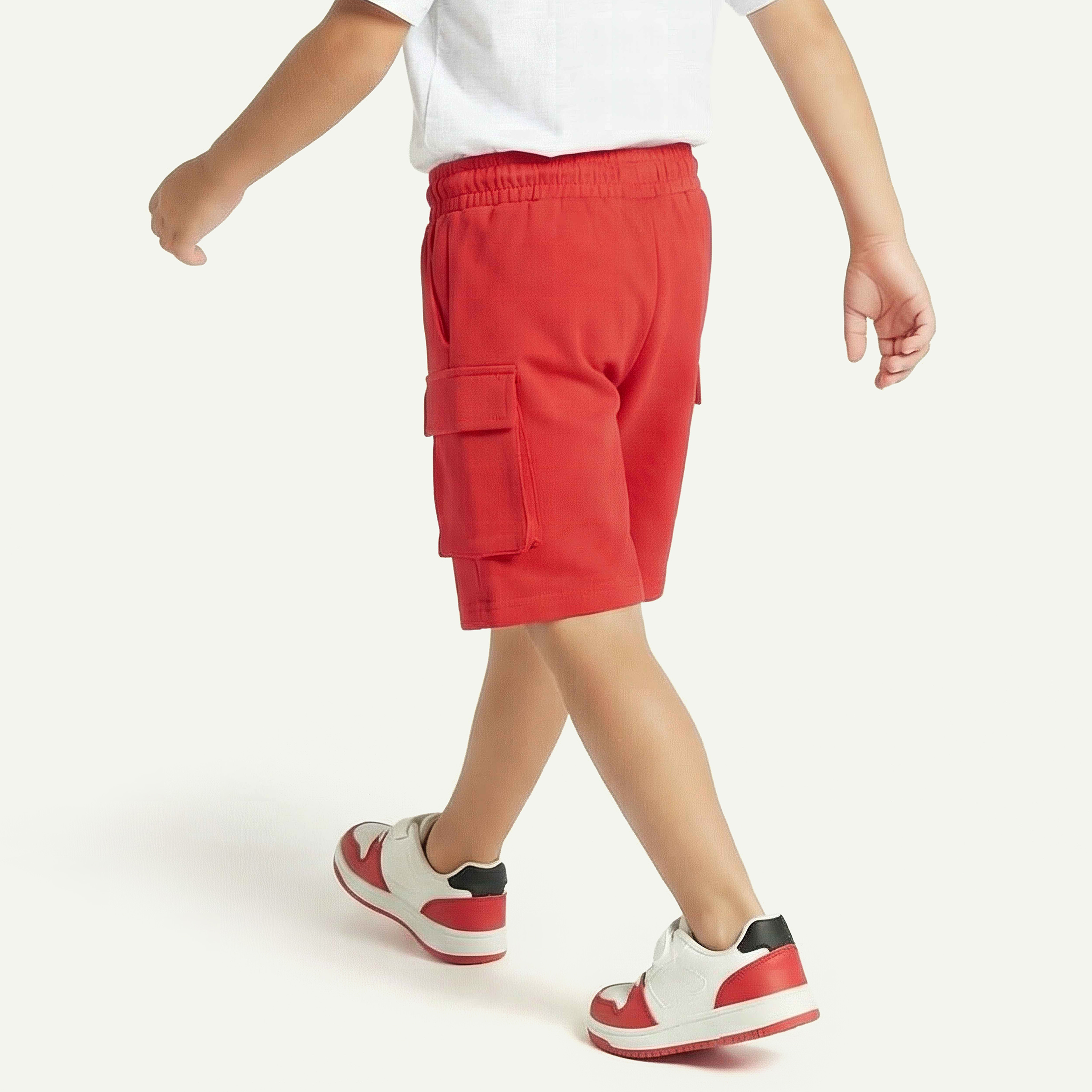 Knee Length Elasticated Drawstring Waist Shorts with Spider-Man Print-boys-clothing-bottoms-shorts-image-4