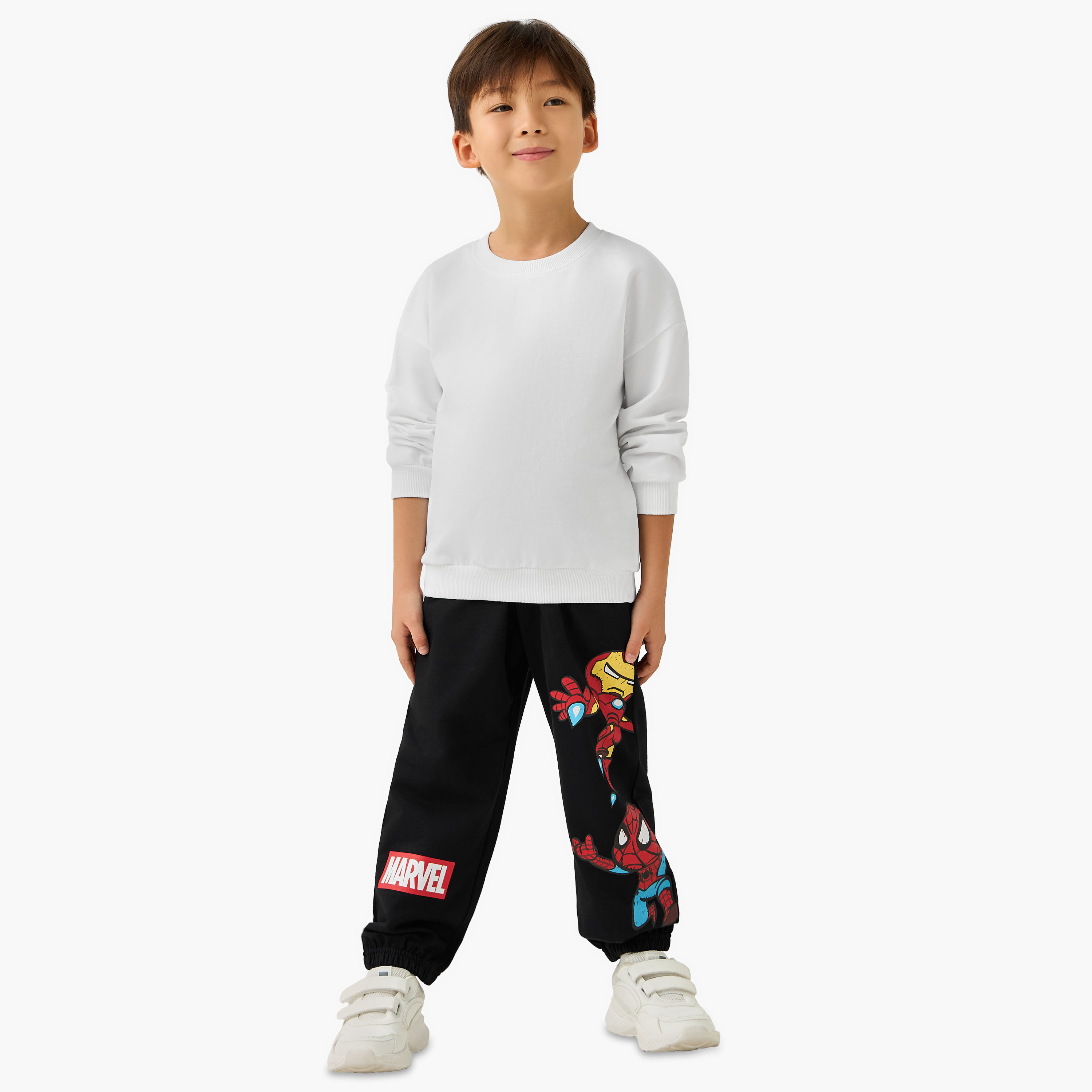 Elastic Waist Joggers with Avengers Print-boys-clothing-bottoms-joggersandtrackpants-image-2