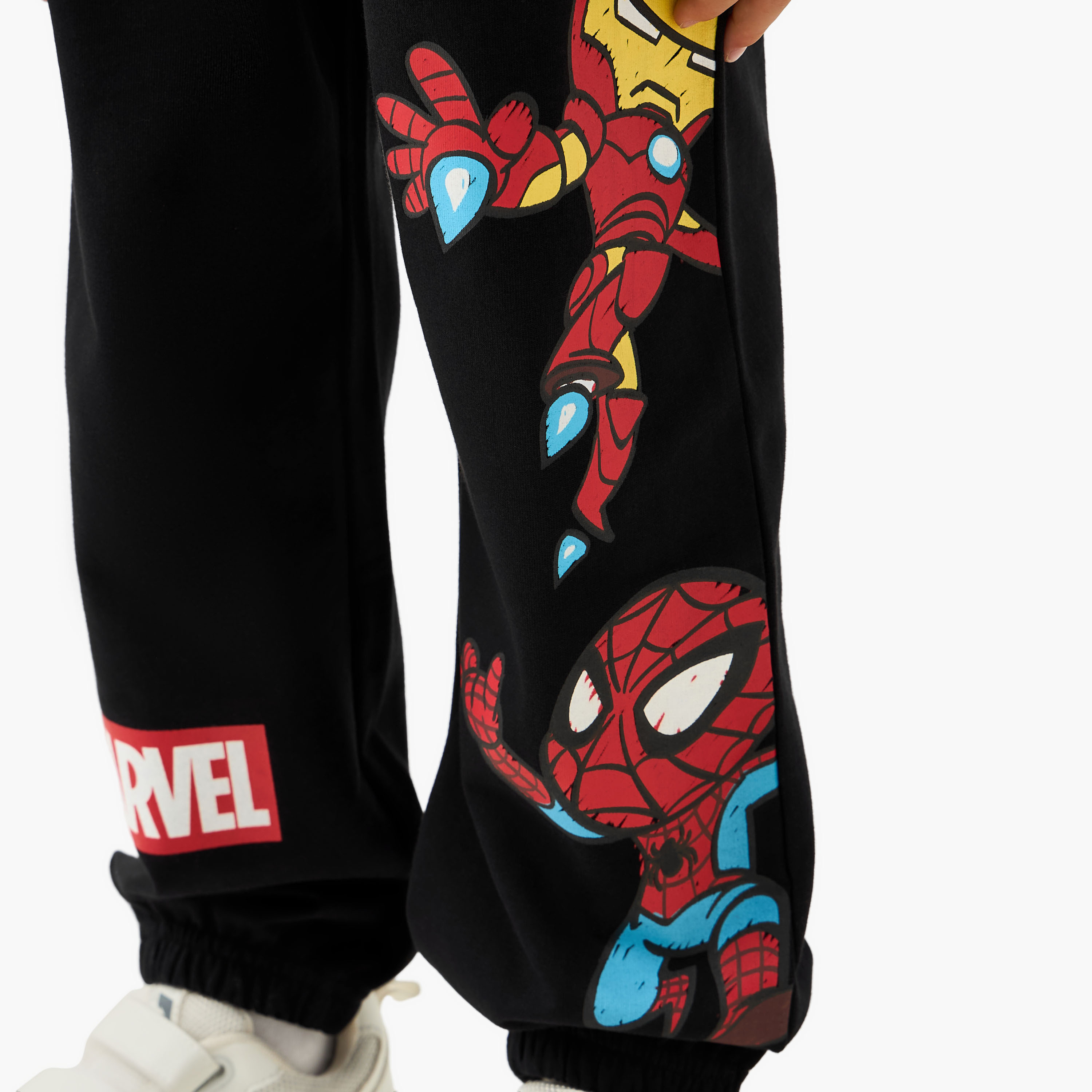 Elastic Waist Joggers with Avengers Print-boys-clothing-bottoms-joggersandtrackpants-image-4