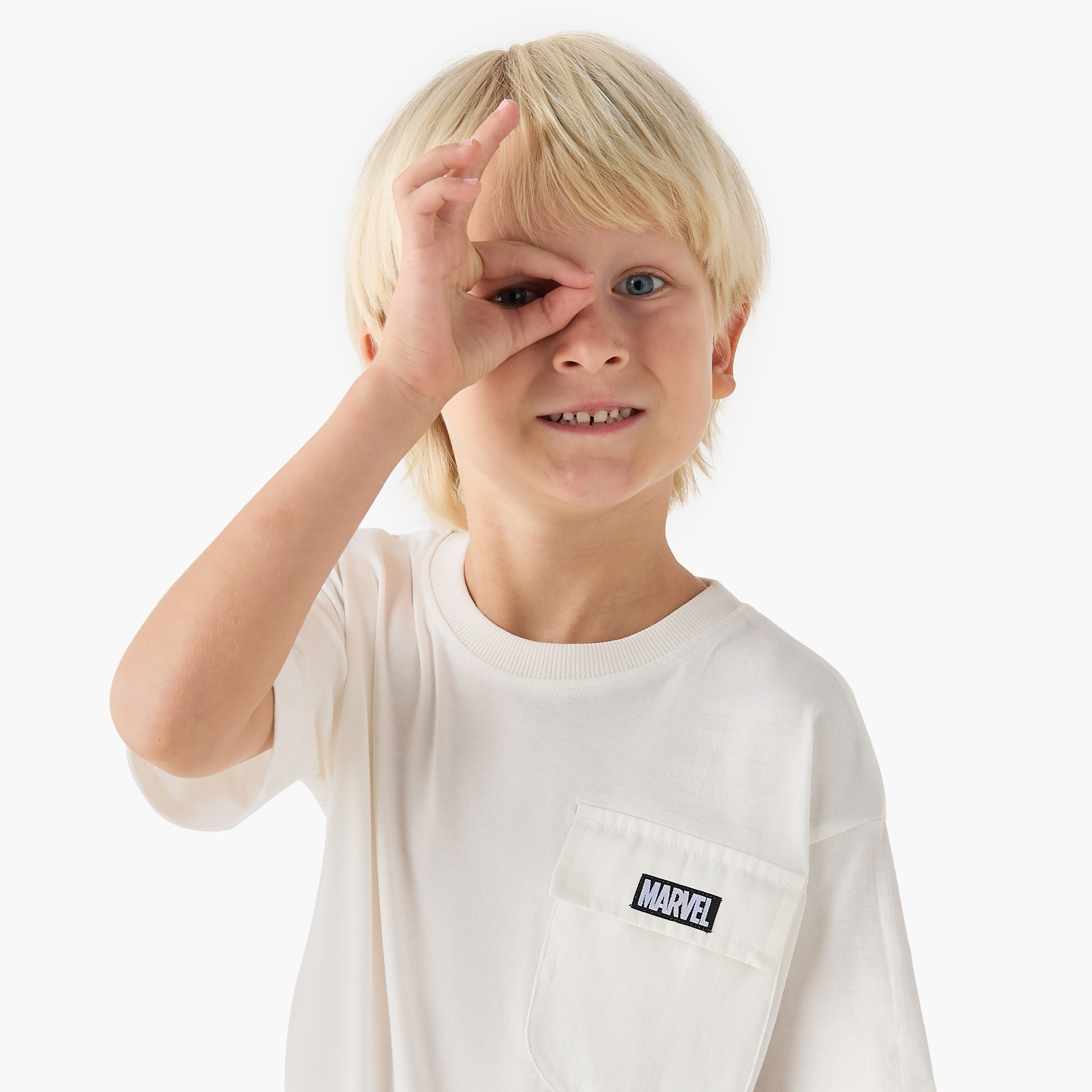 Crew Neck Short Sleeves T-shirt and Shorts Set with Spider-Man Print-baby-boys-clothing-setsandcoords-image-5