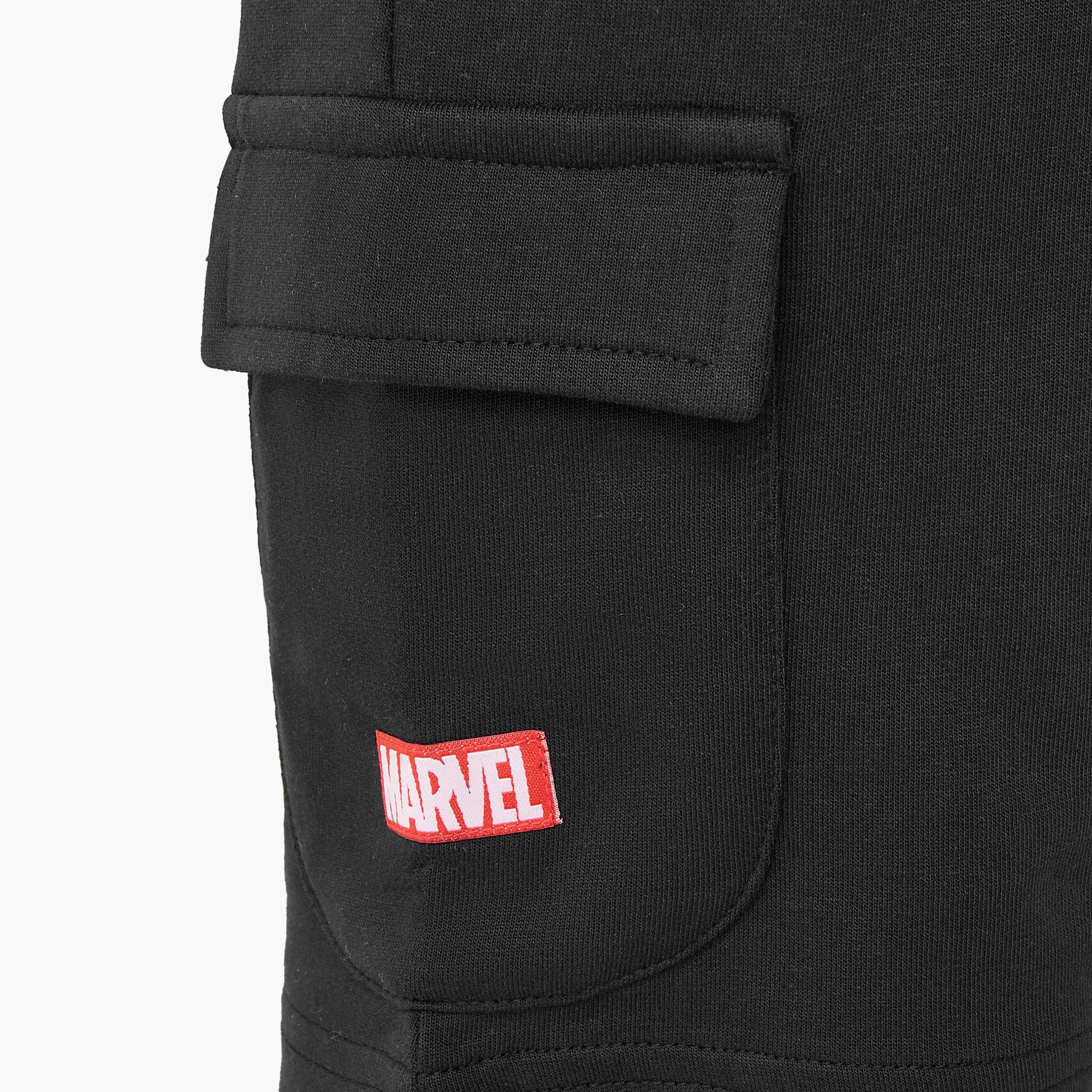 Crew Neck Short Sleeves T-shirt and Shorts Set with Spider-Man Print-baby-boys-clothing-setsandcoords-image-7