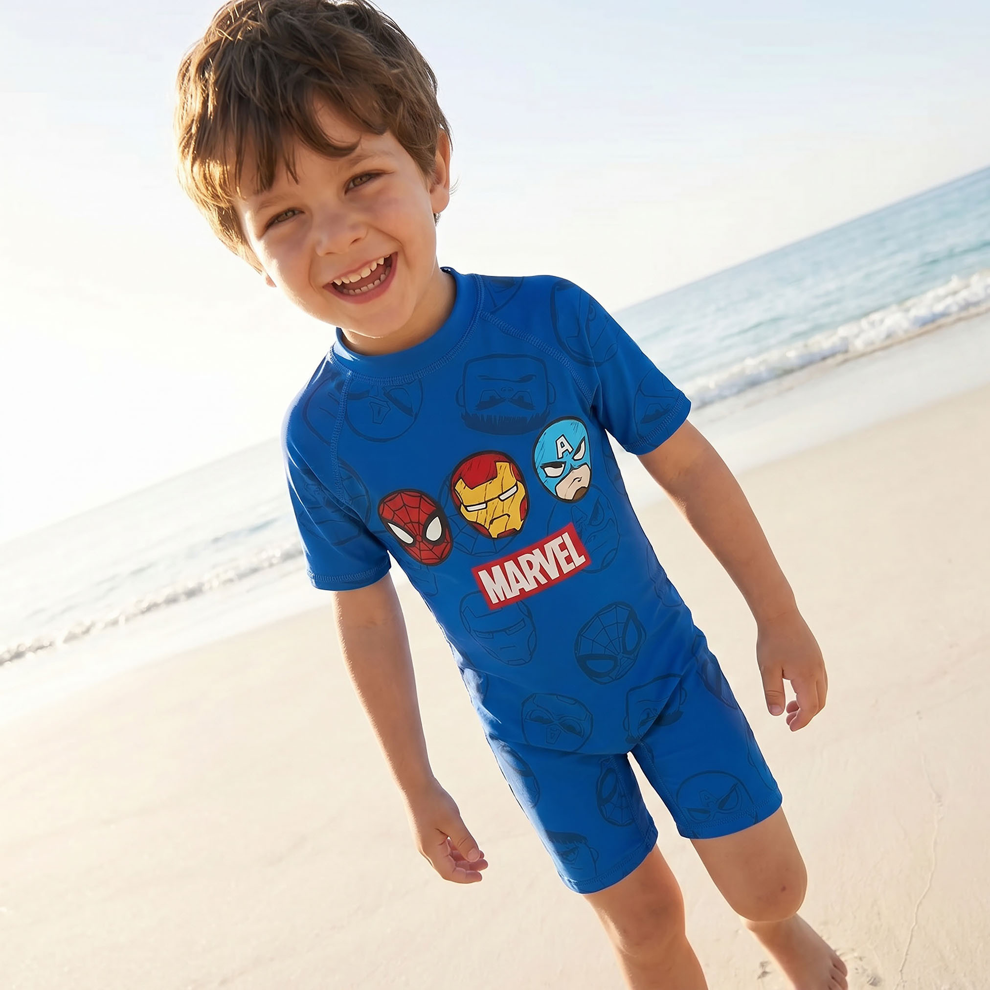 Boys Spider-Man Print Swimsuit-boys-clothing-swimwear-image-2