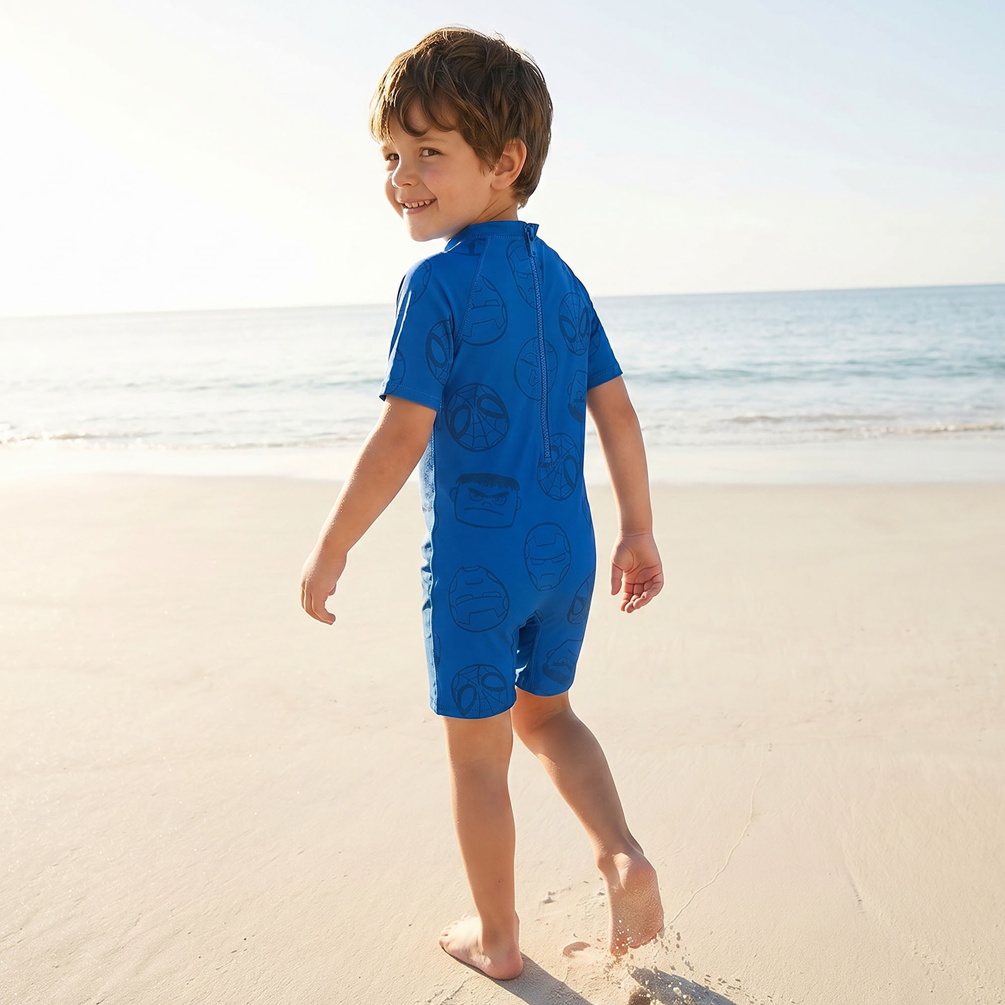 Boys Spider-Man Print Swimsuit-boys-clothing-swimwear-image-3
