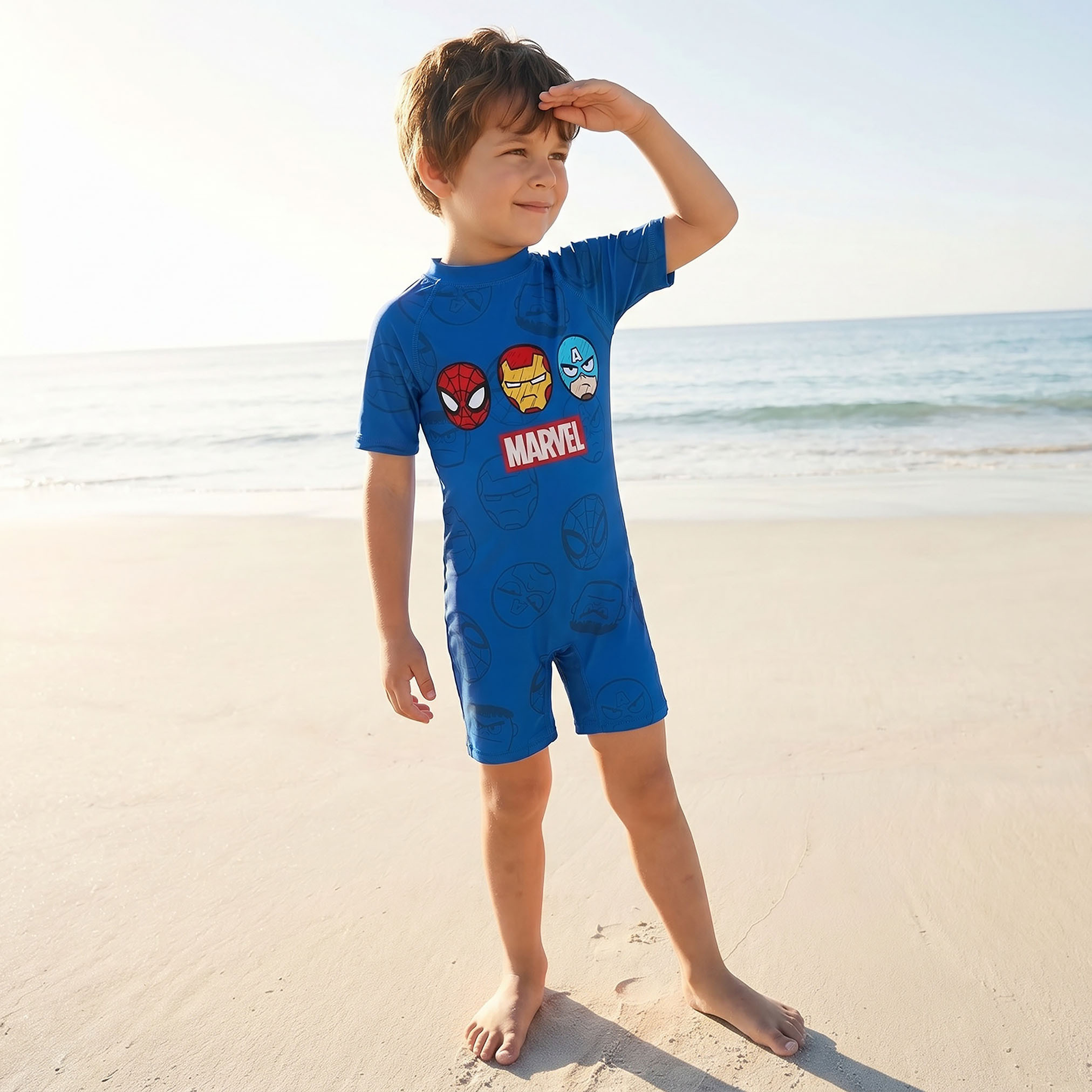 Boys Spider-Man Print Swimsuit-boys-clothing-swimwear-image-5