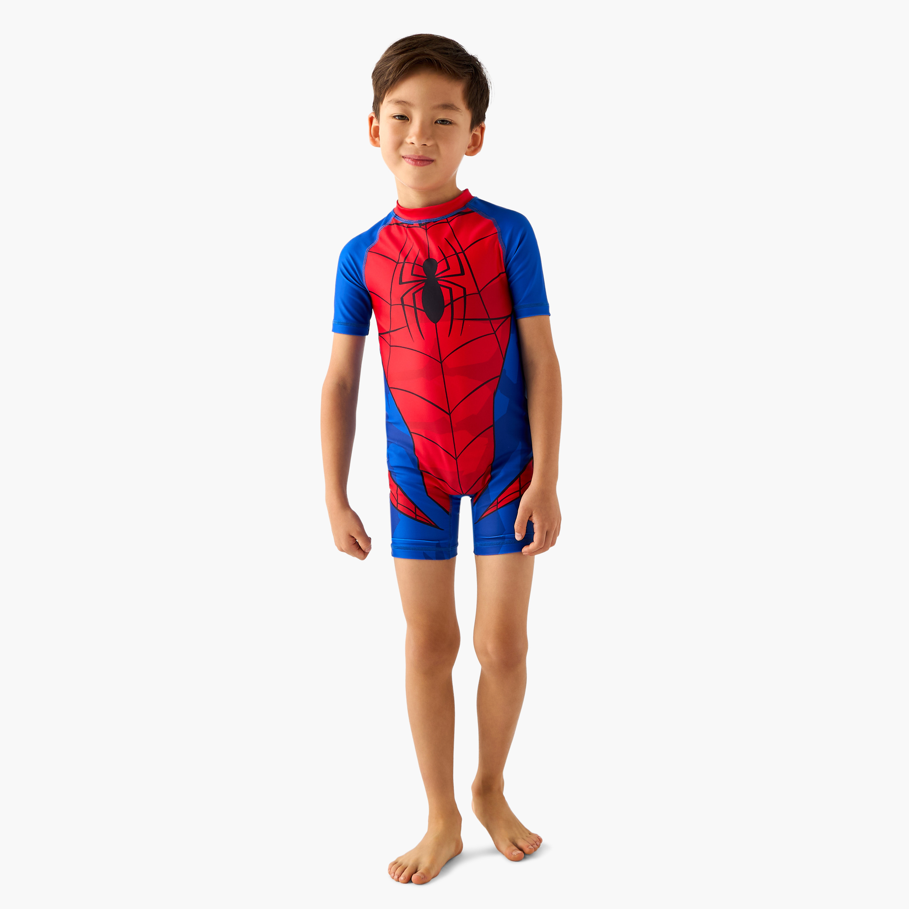 بدلة سباحة بطبعات سبايدر مان للأولاد-baby-boys-clothing-swimwear-image-2