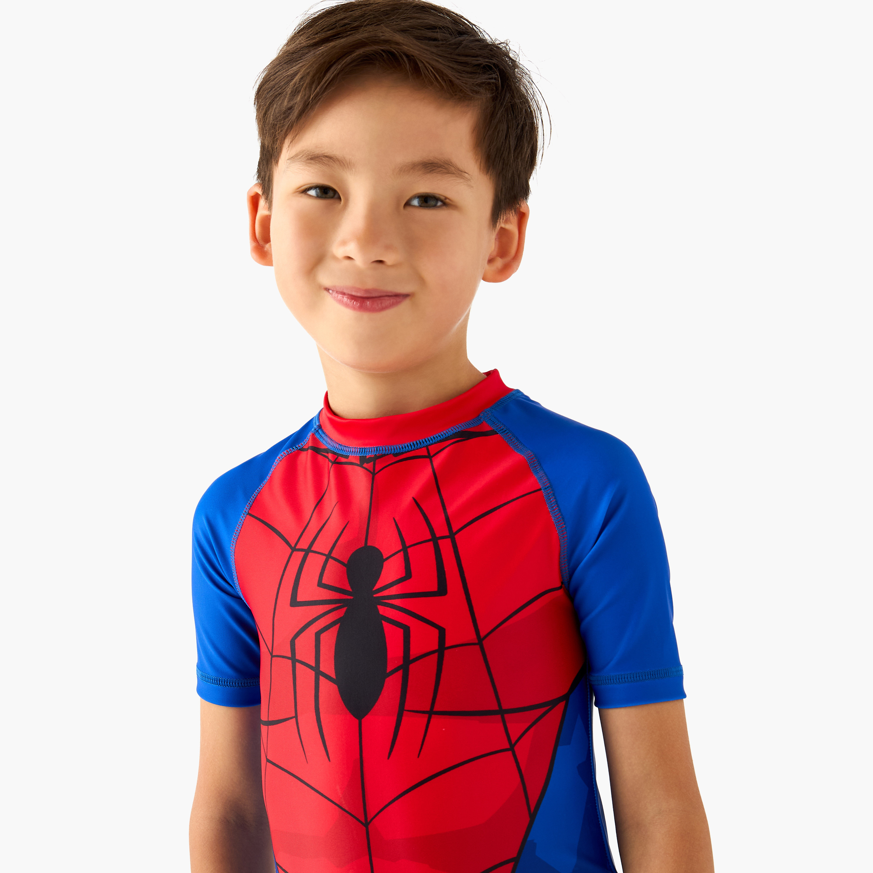 بدلة سباحة بطبعات سبايدر مان للأولاد-baby-boys-clothing-swimwear-image-4
