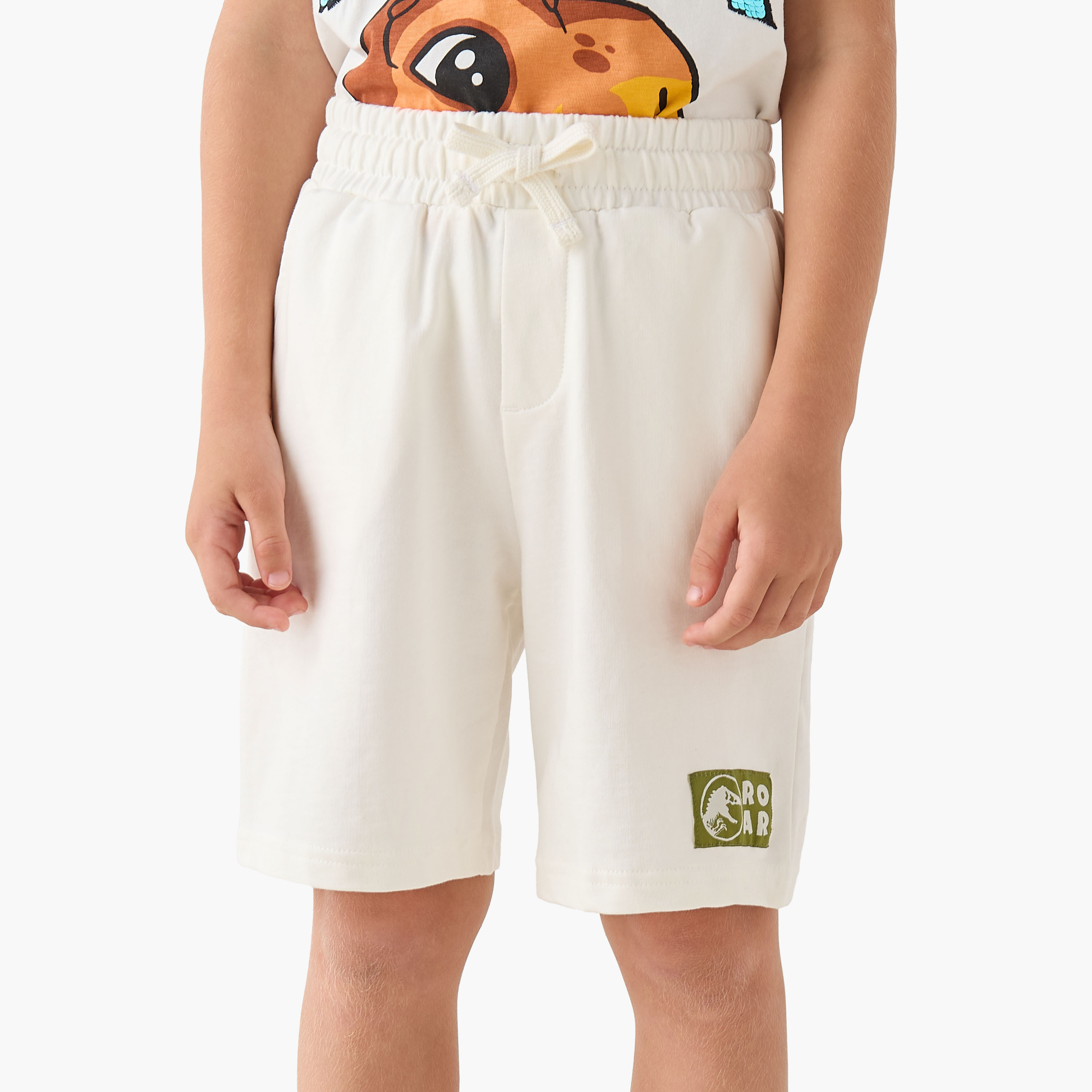 طقم شورت وتيشيرت بياقة ضيقة وأكمام قصيرة وطبعات جوراسيك وورلد-boys-clothing-setsandcoords-image-5