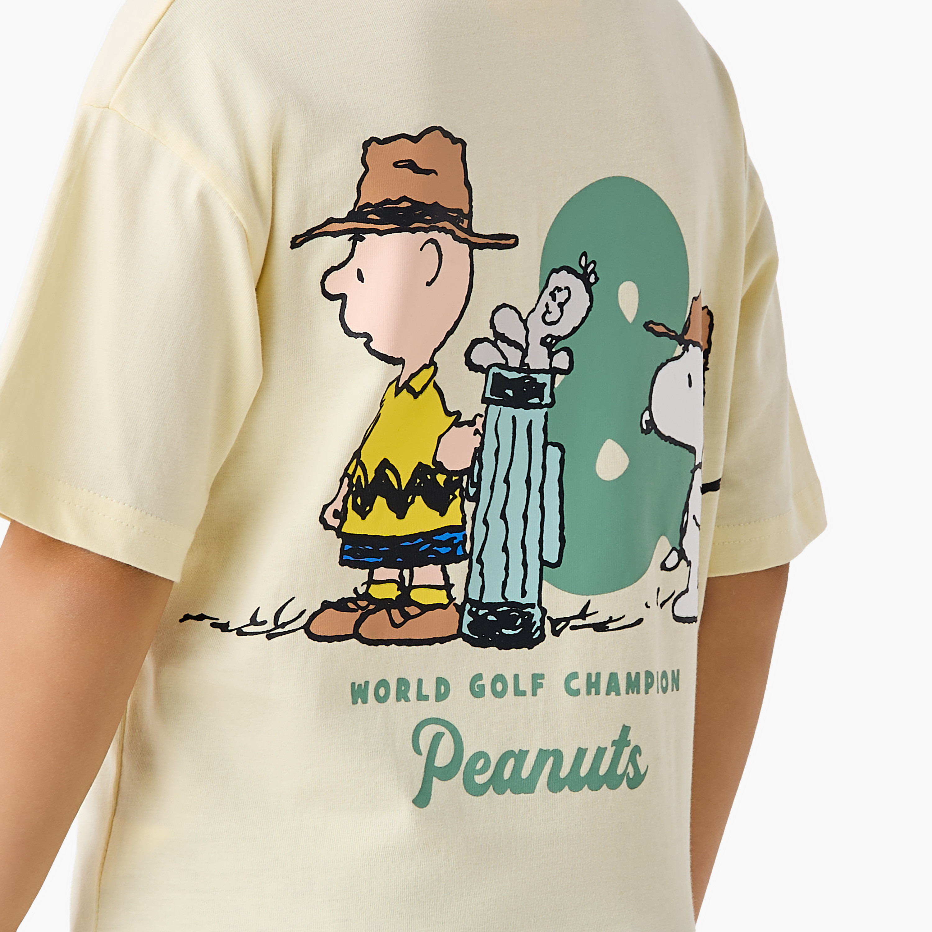 Crew Neck Short Sleeves T-shirt with Snoopy Print-boys-clothing-tshirtsandpolos-image-5