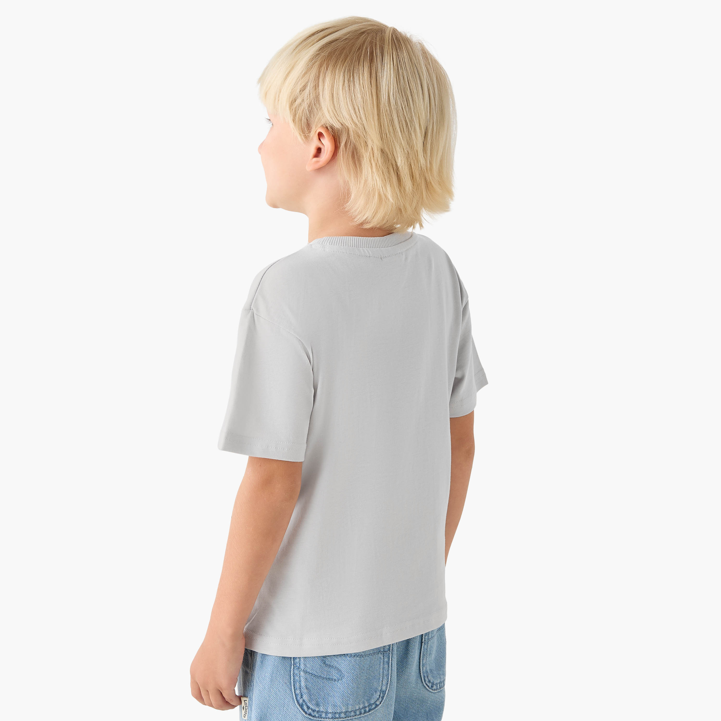 Crew Neck Short Sleeves T-shirt with Sonic Embellishment-boys-clothing-tshirtsandpolos-image-3