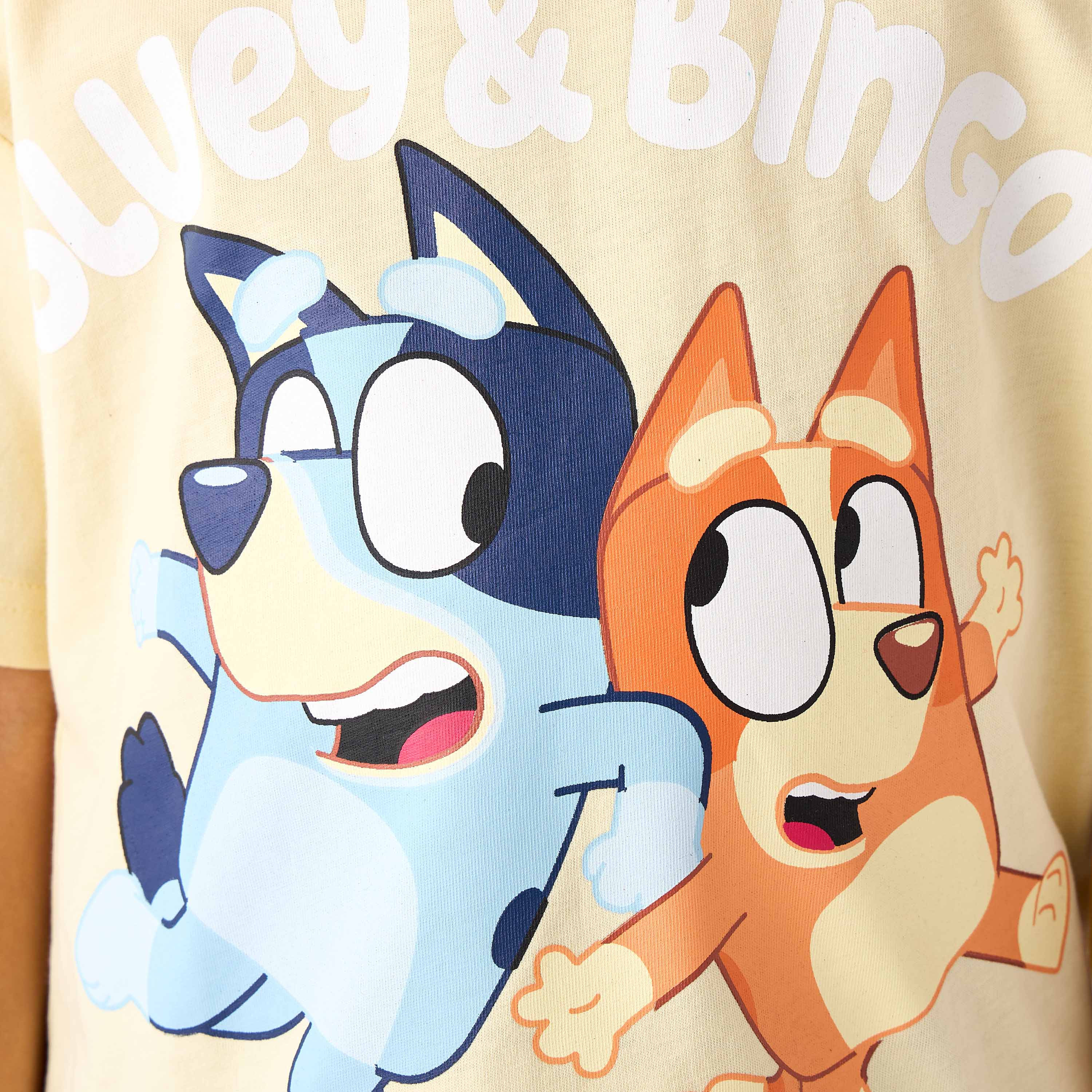 Bluey Crew Neck Short Sleeves T-shirt with Graphic Print-boys-clothing-tshirtsandpolos-image-5