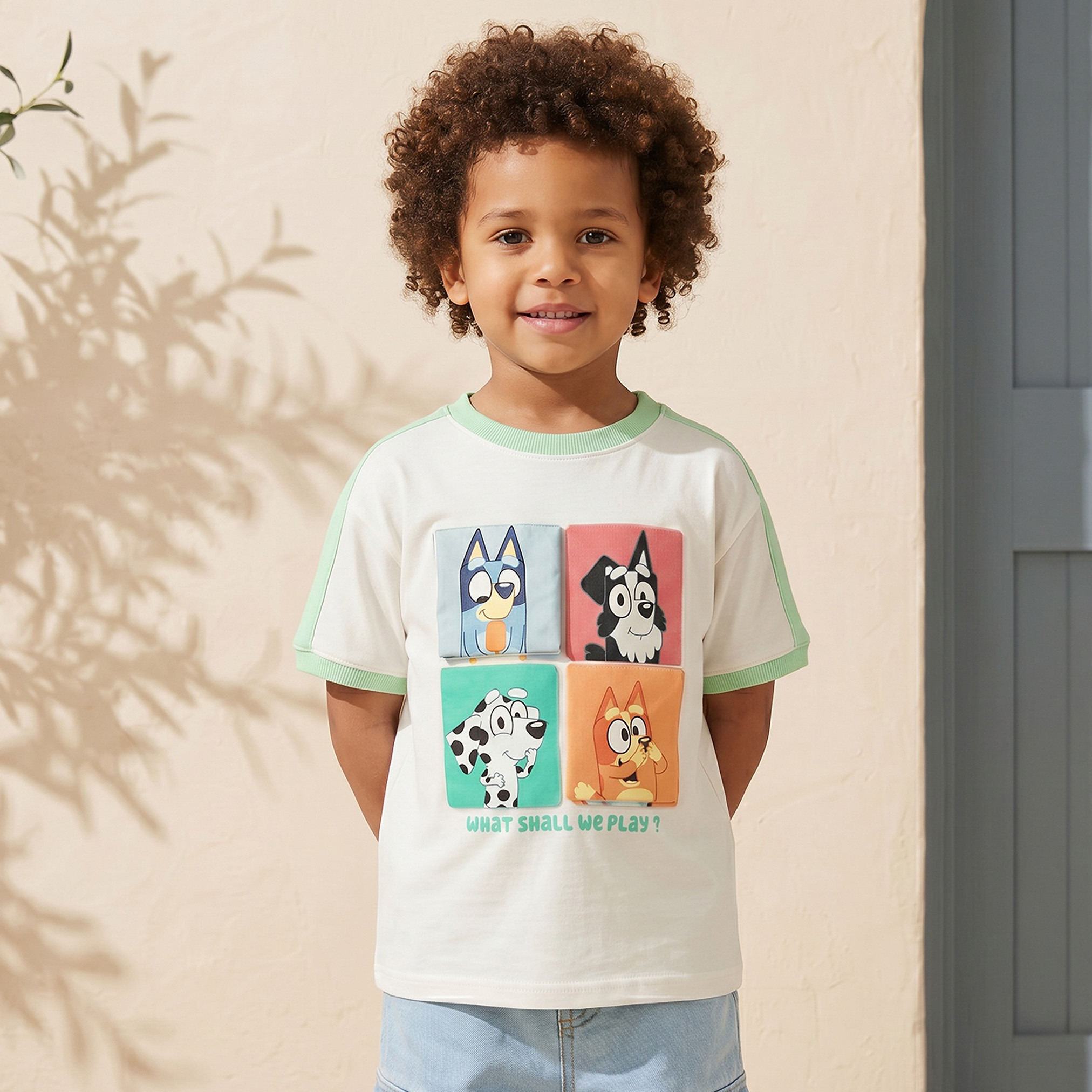 Bluey Crew Neck Short Sleeve T-shirt with Bluey Print-boys-clothing-tshirtsandpolos-image-1