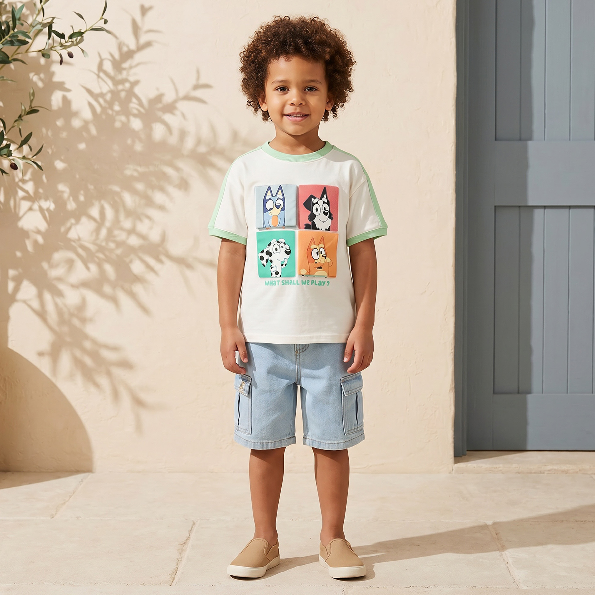 Bluey Crew Neck Short Sleeve T-shirt with Bluey Print-boys-clothing-tshirtsandpolos-image-2