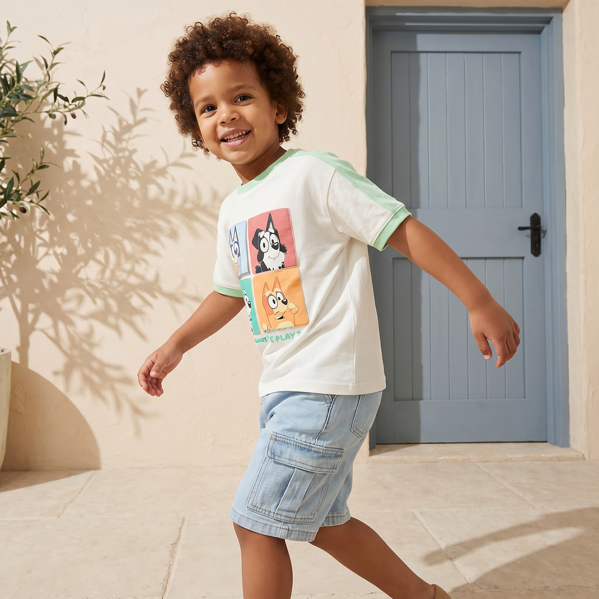 Bluey Crew Neck Short Sleeve T-shirt with Bluey Print-boys-clothing-tshirtsandpolos-image-5