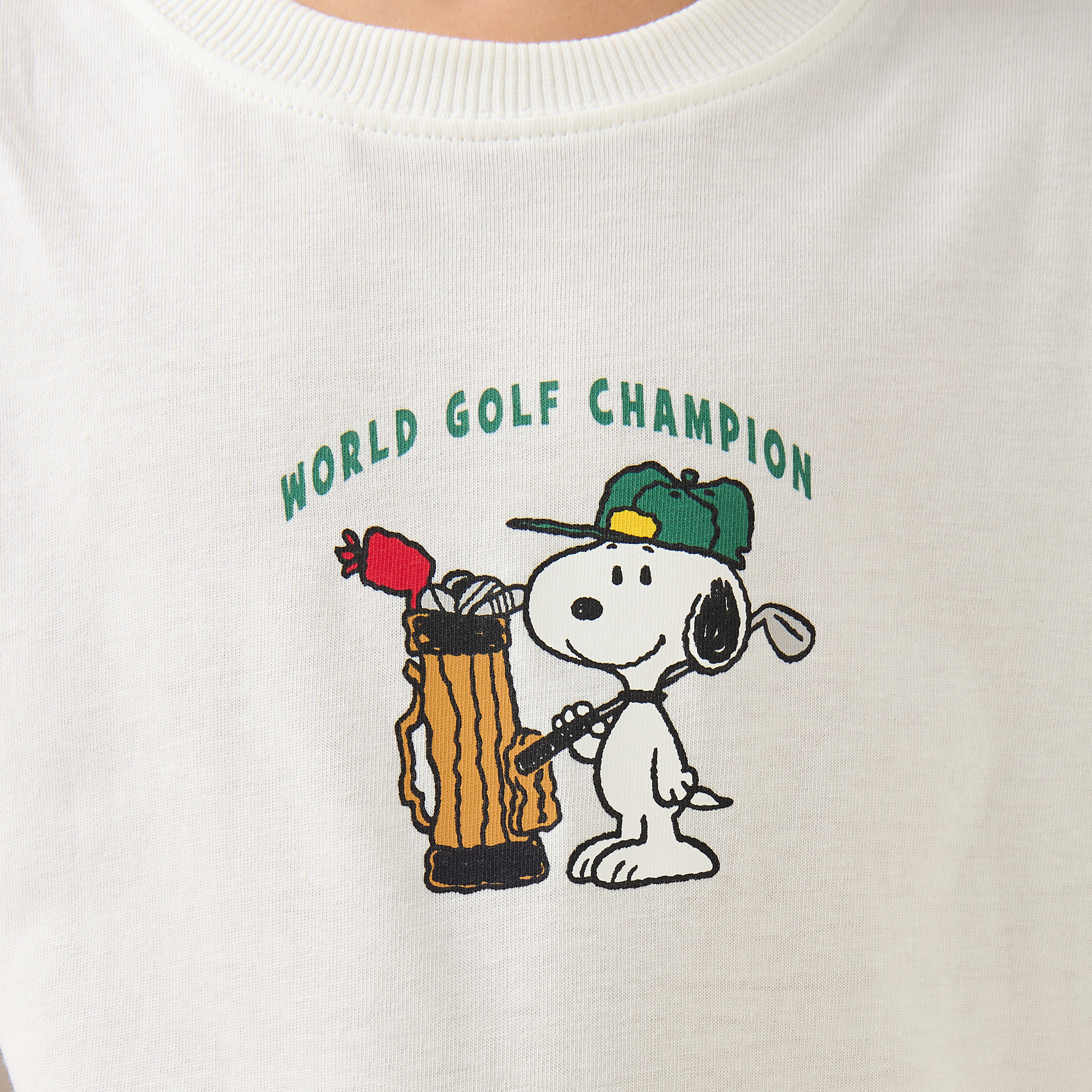 Round Neck Short Sleeve T-shirt with Snoopy Print-boys-clothing-tshirtsandpolos-image-5